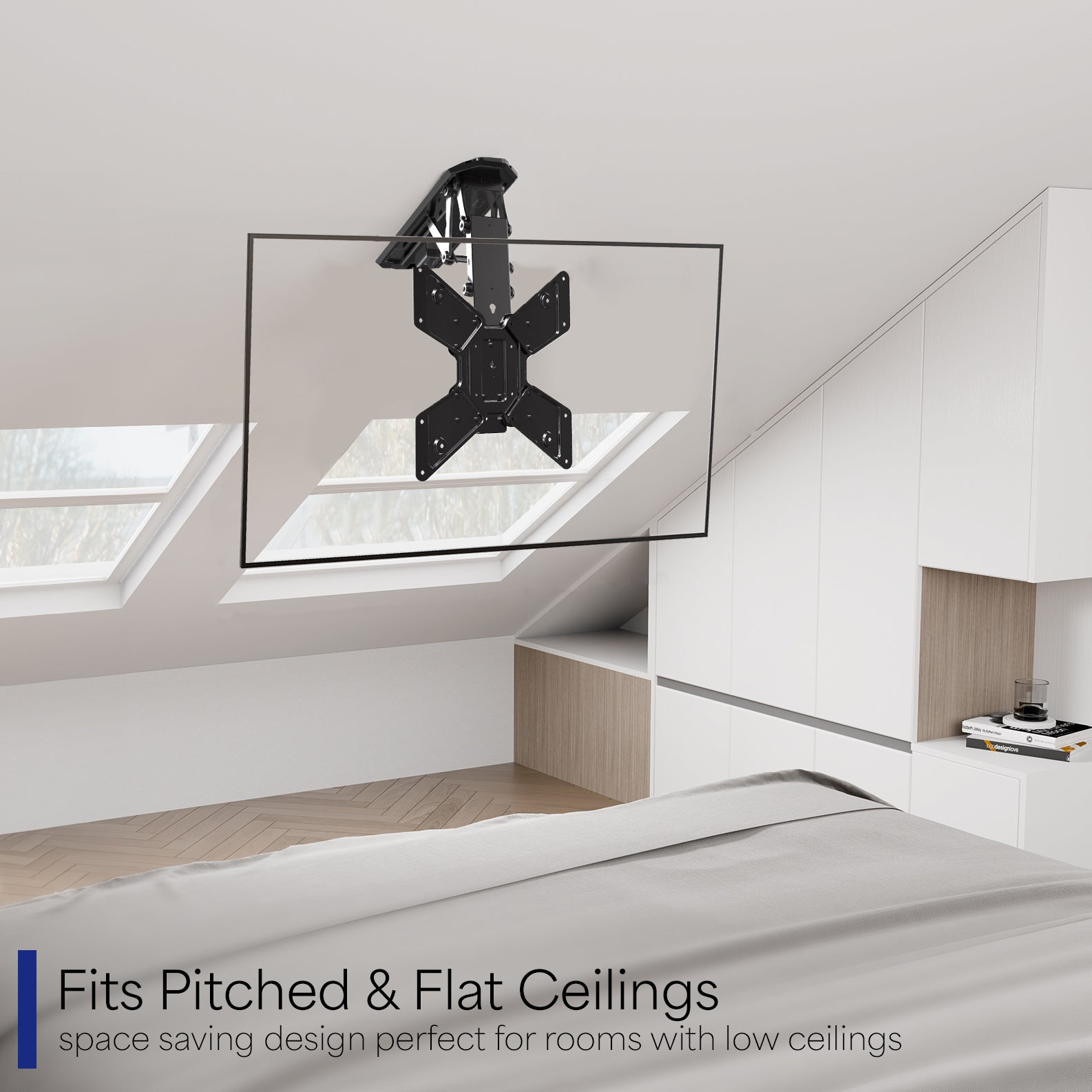 Electric Flip Down Ceiling Mount for 23" to 55" TVs