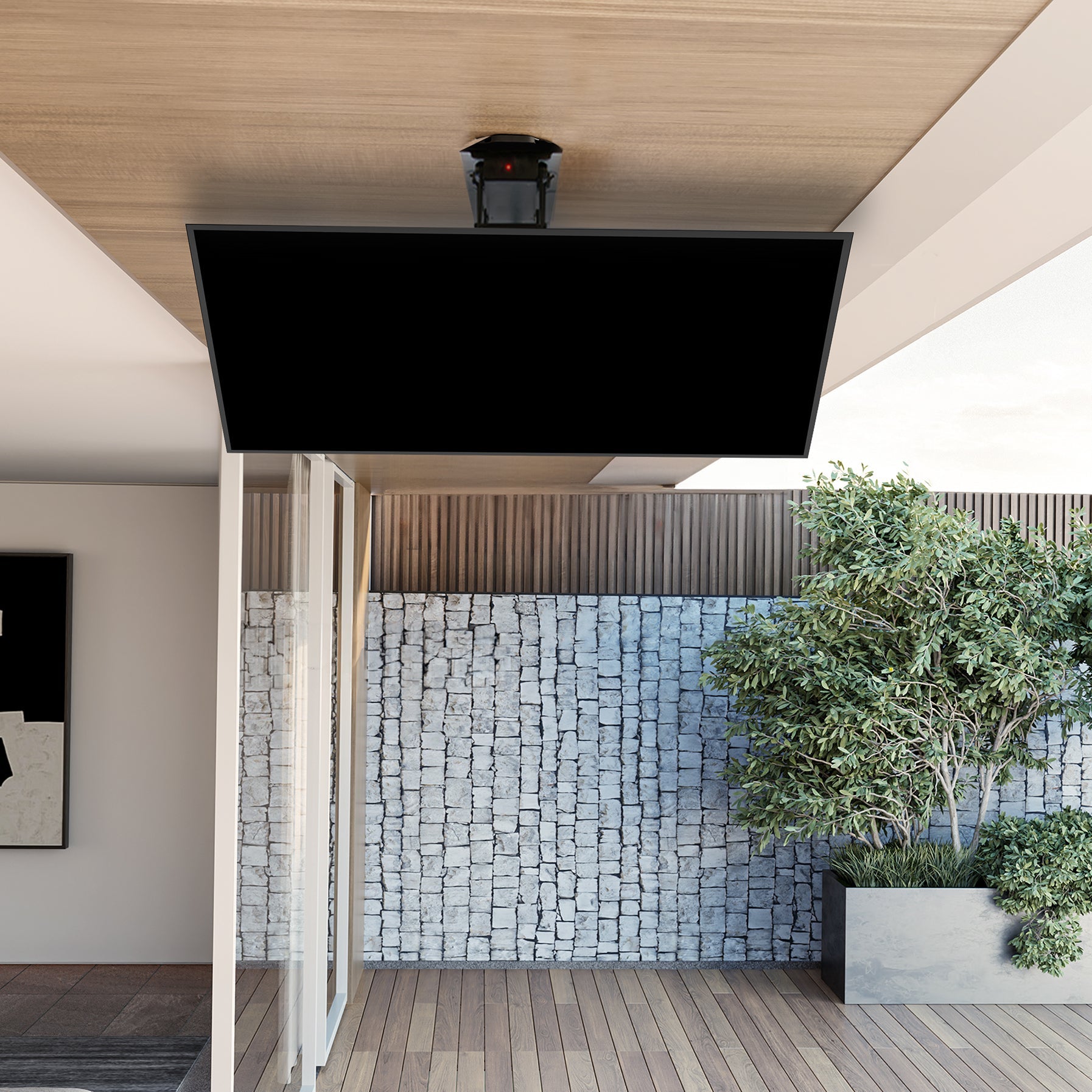 Electric Flip Down Ceiling Mount for 23" to 55" TVs