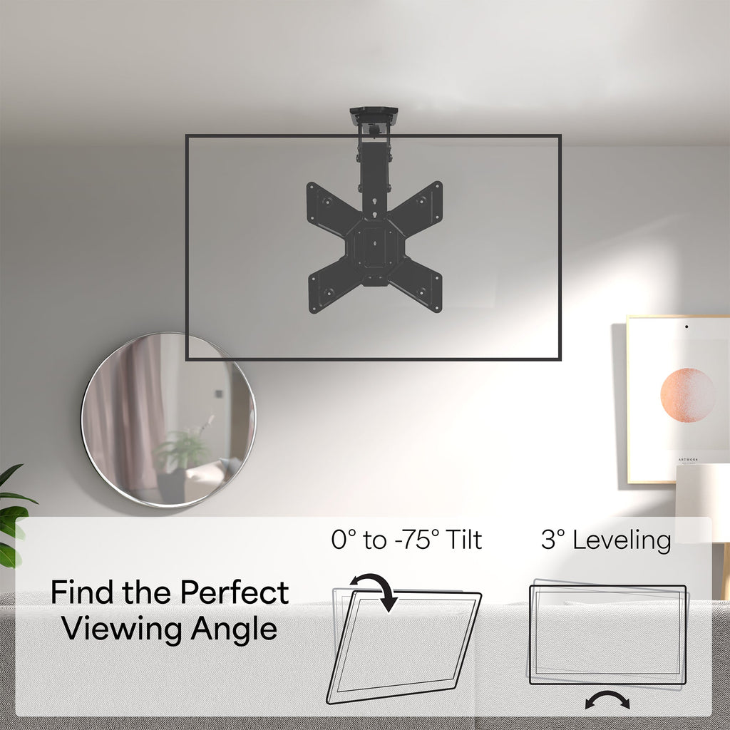Electric Flip Down Ceiling Mount for 23" to 55" TVs