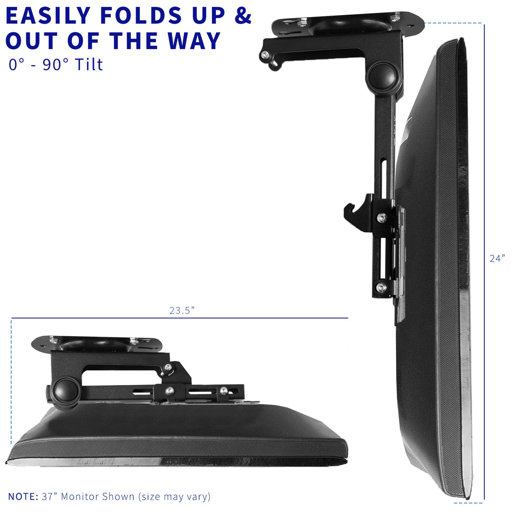 Flip Down Ceiling Mount for 13" to 27" TVs and Monitors