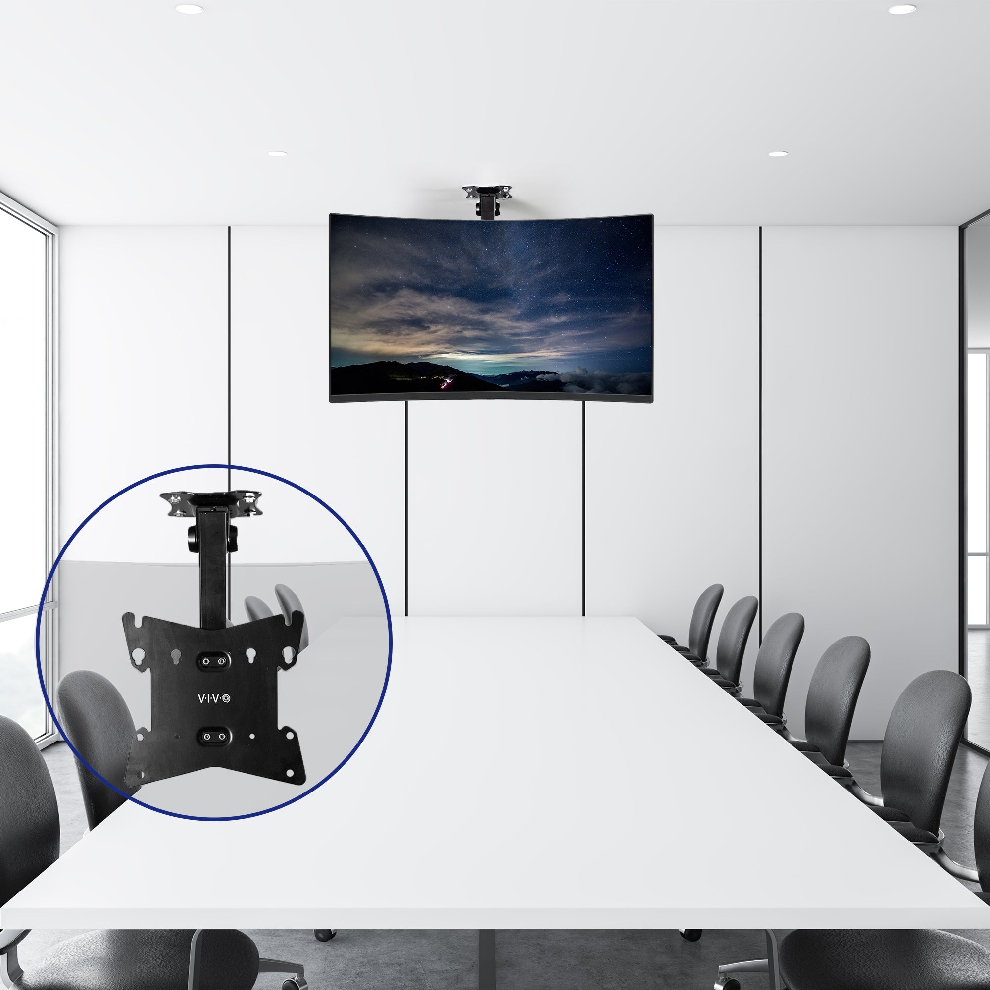 Flip Down Ceiling Mount for 20" to 37" TVs and Monitors