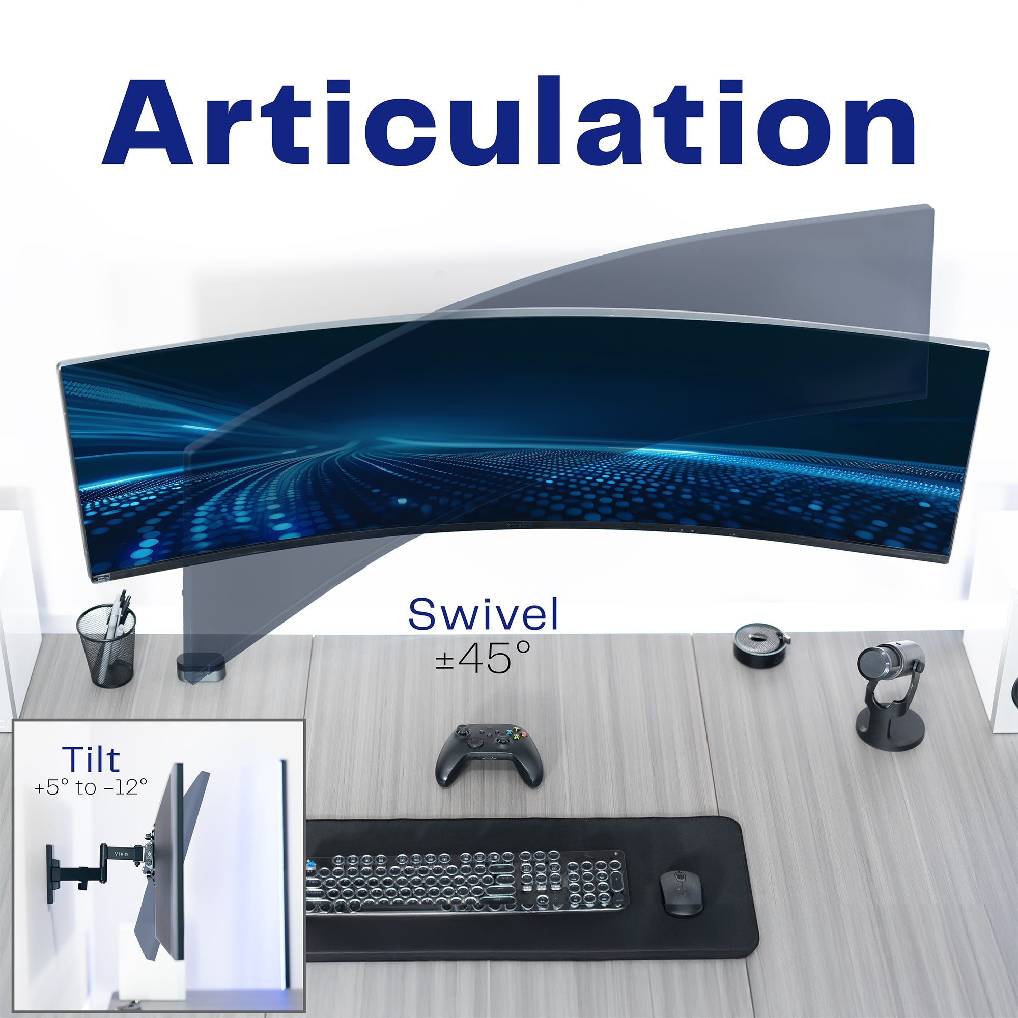 Wall Mount for Ultrawides up to 49"