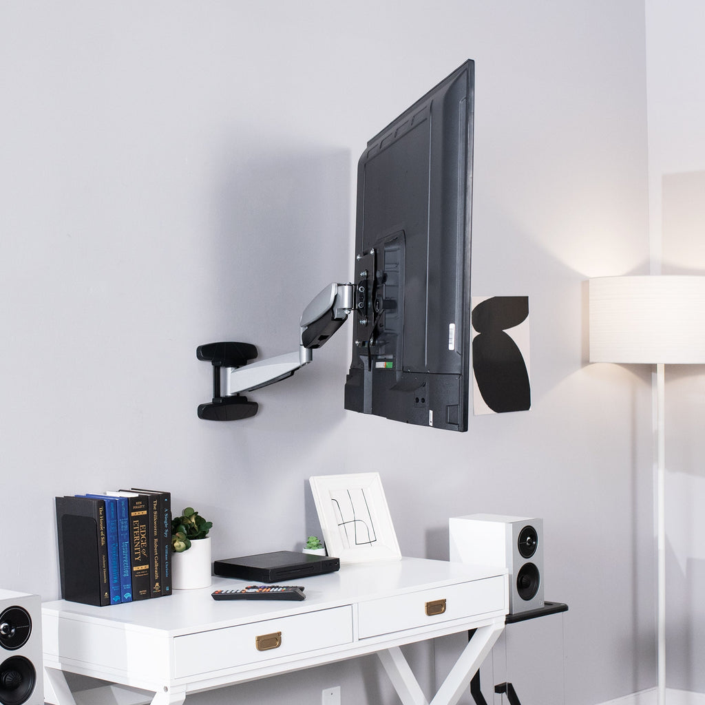 Silver Pneumatic Arm Wall Mount for 40" to 70" TVs