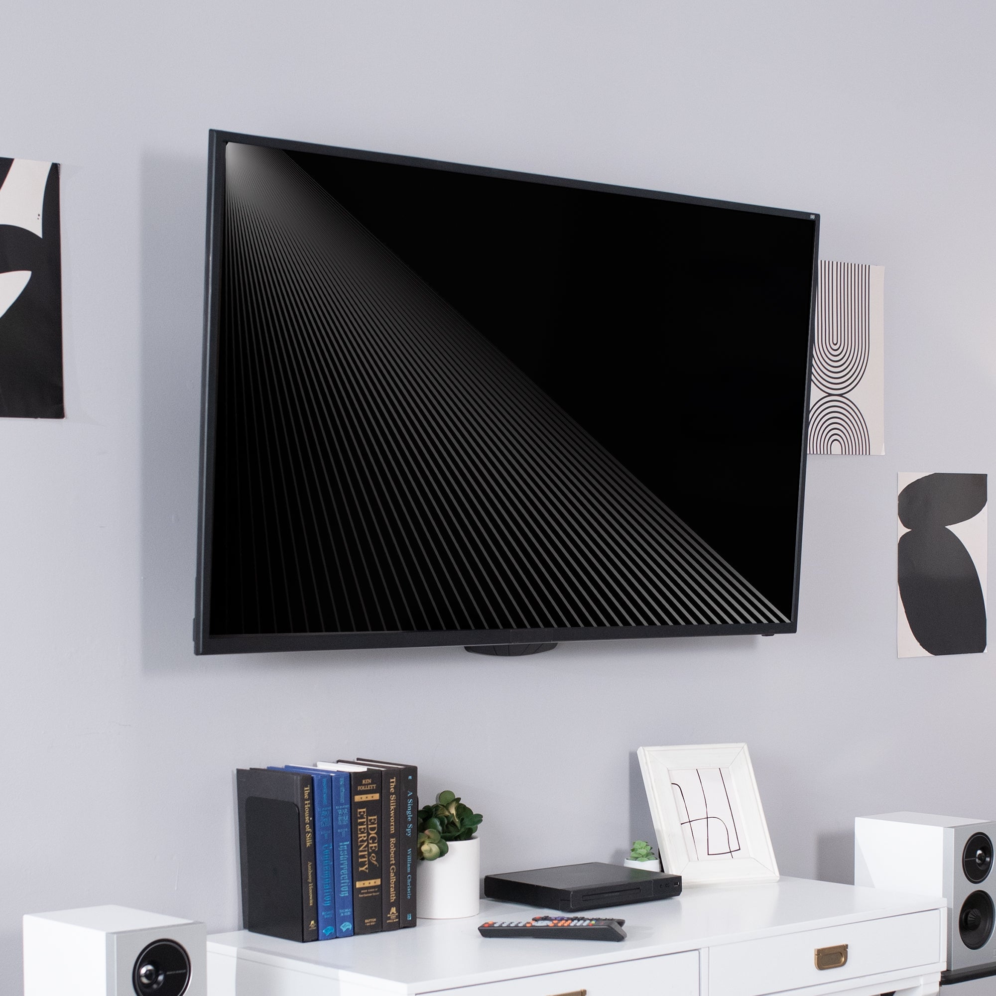 Silver Pneumatic Arm Wall Mount for 26" to 55" TVs