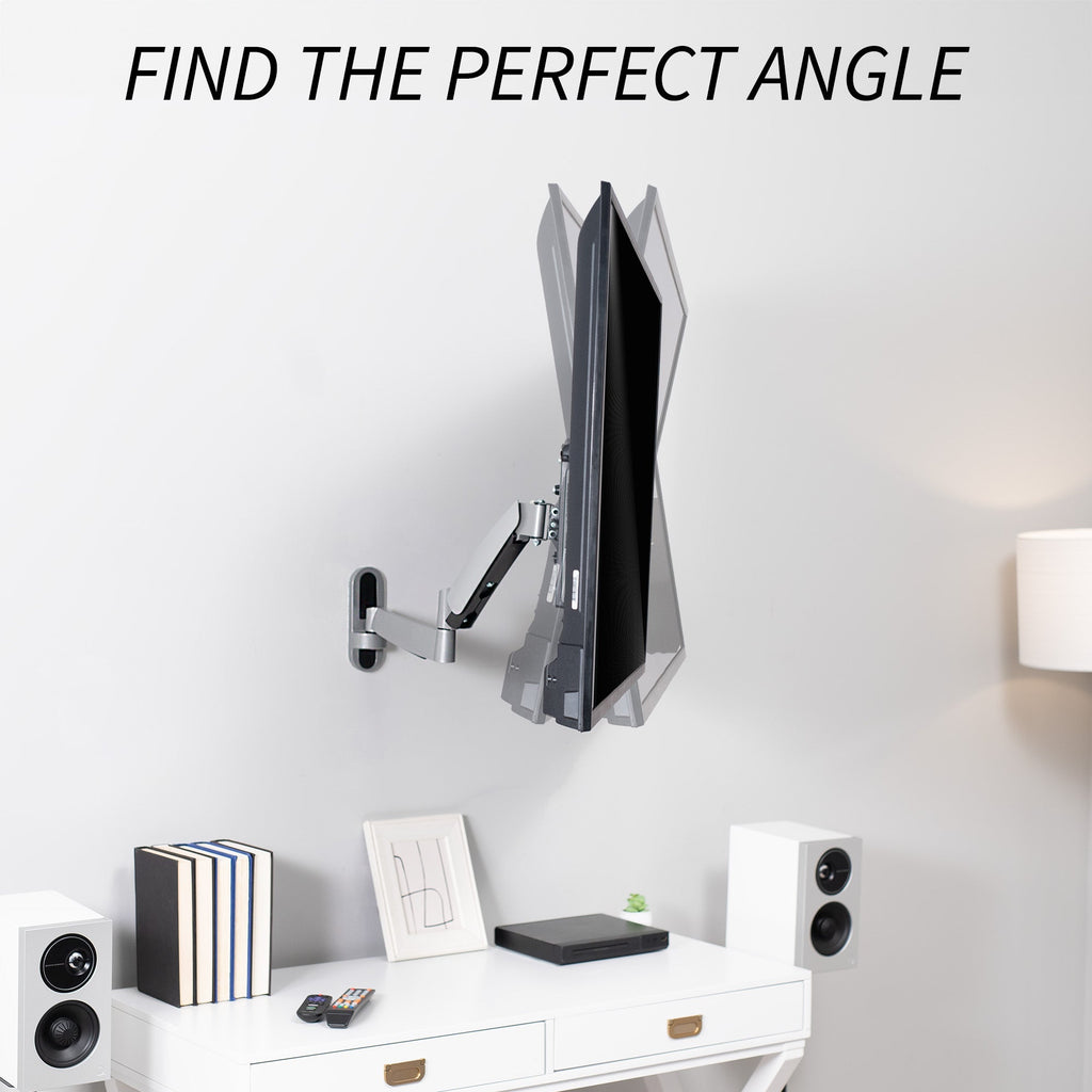 Silver Pneumatic Arm Wall Mount for 26" to 55" TVs