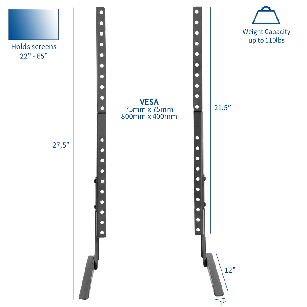 Tabletop TV Stand for 22" to 65" TVs