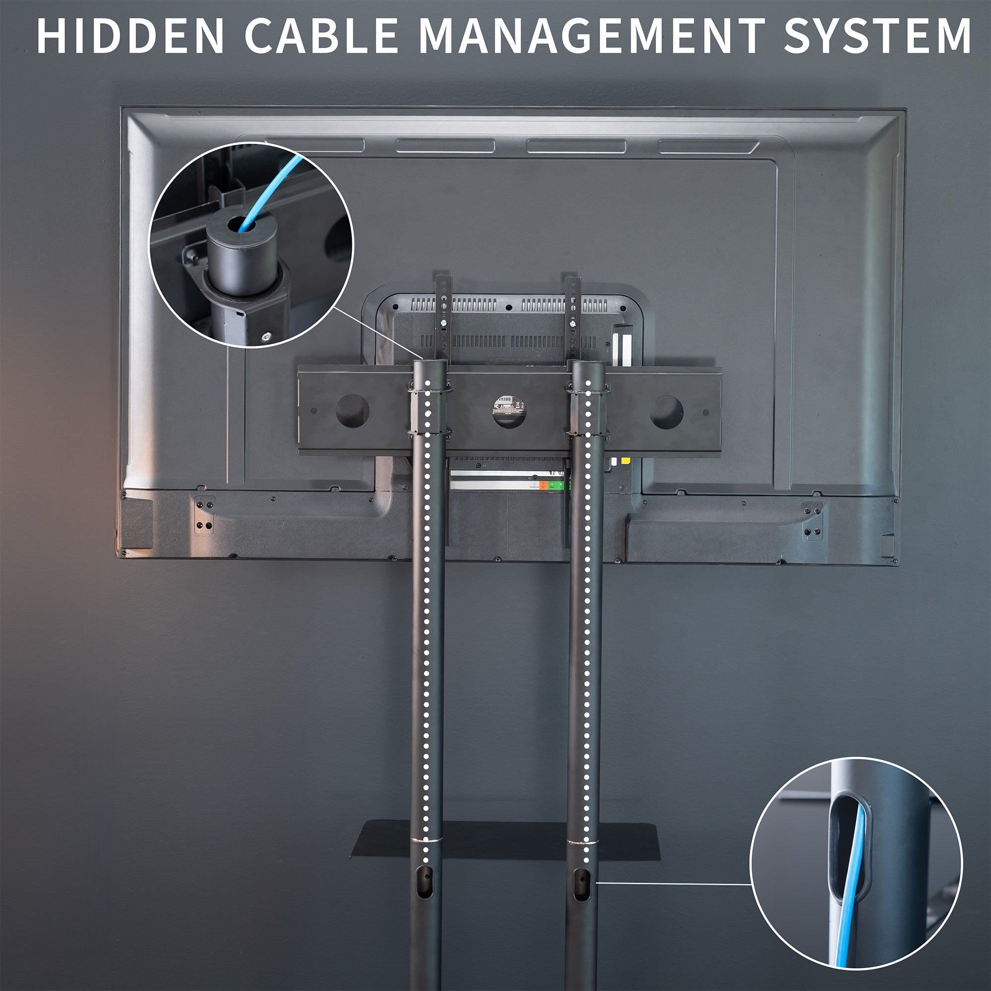 Mobile TV Cart for 32" to 83" Screens