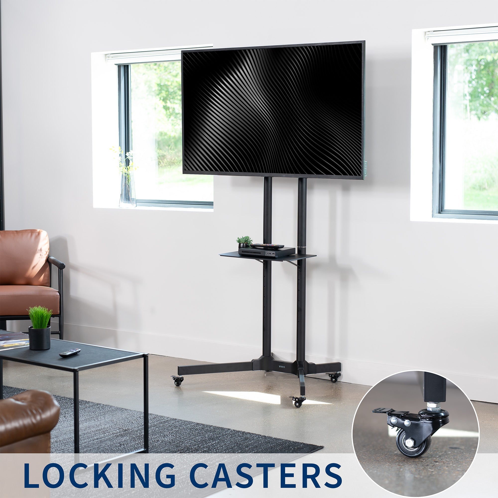 Mobile TV Cart for 32" to 83" Screens