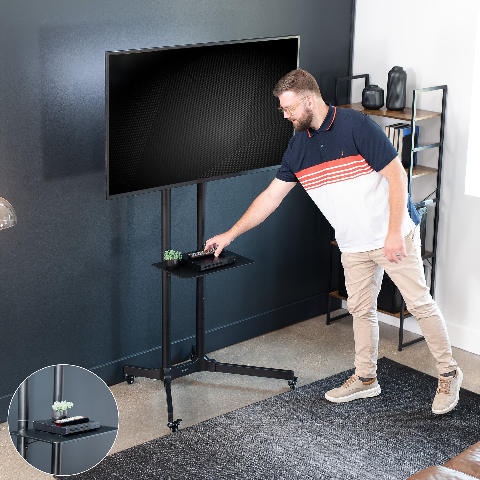 Mobile TV Cart for 32" to 83" Screens