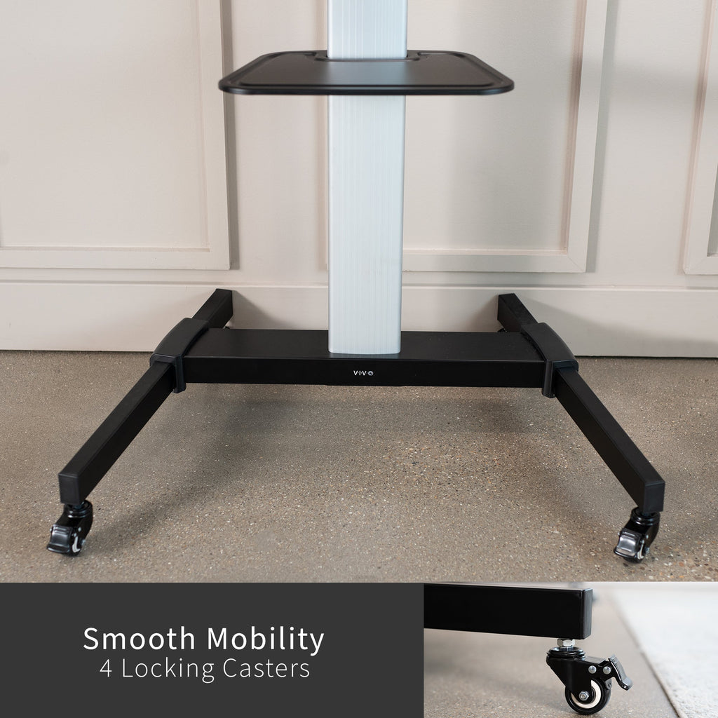 Silver TV Cart for 32" to 83" Screens