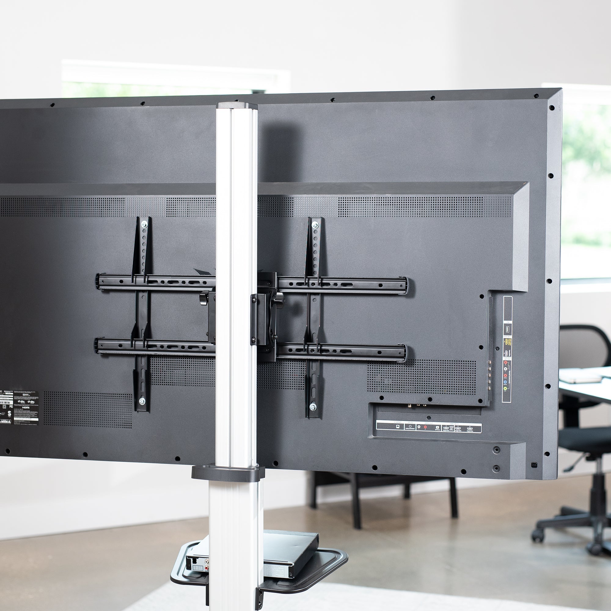 Silver TV Cart for 32" to 83" Screens