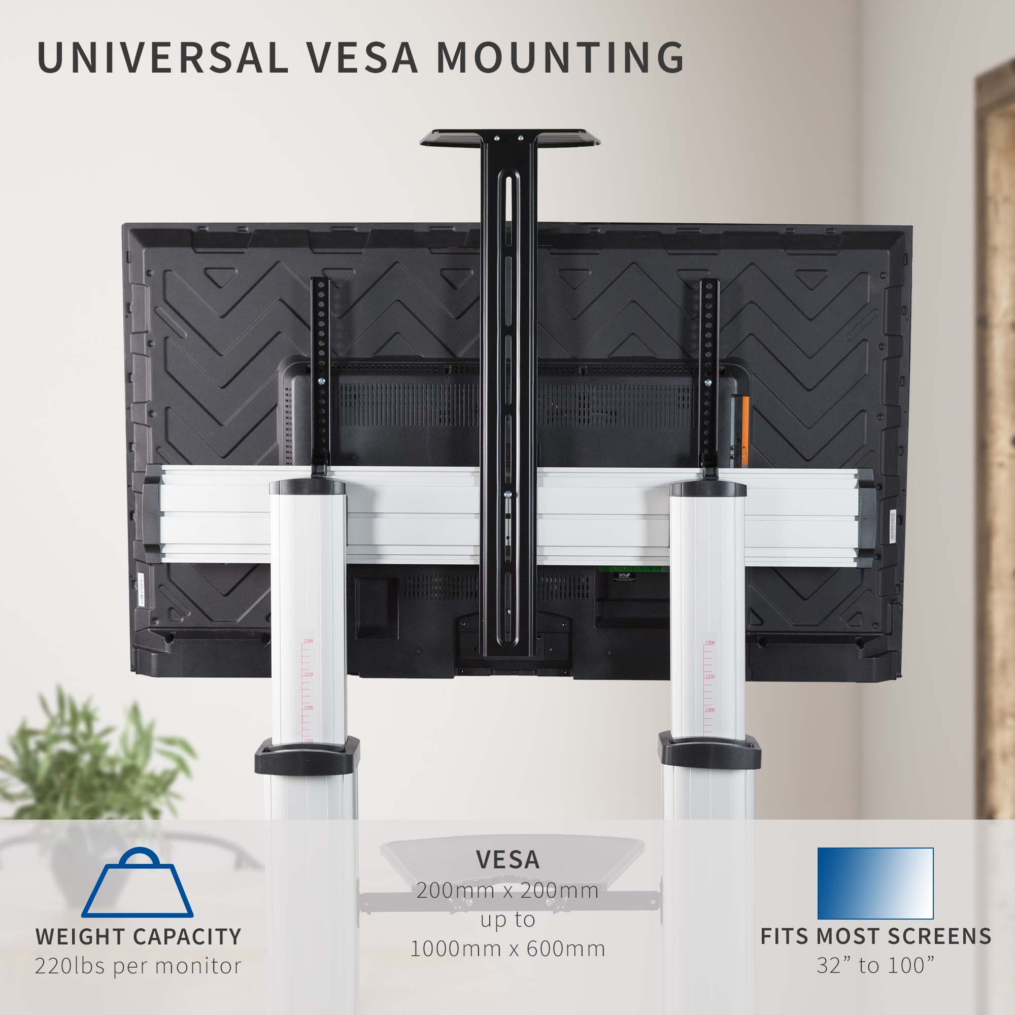 TV Cart for 32" to 100" Screens