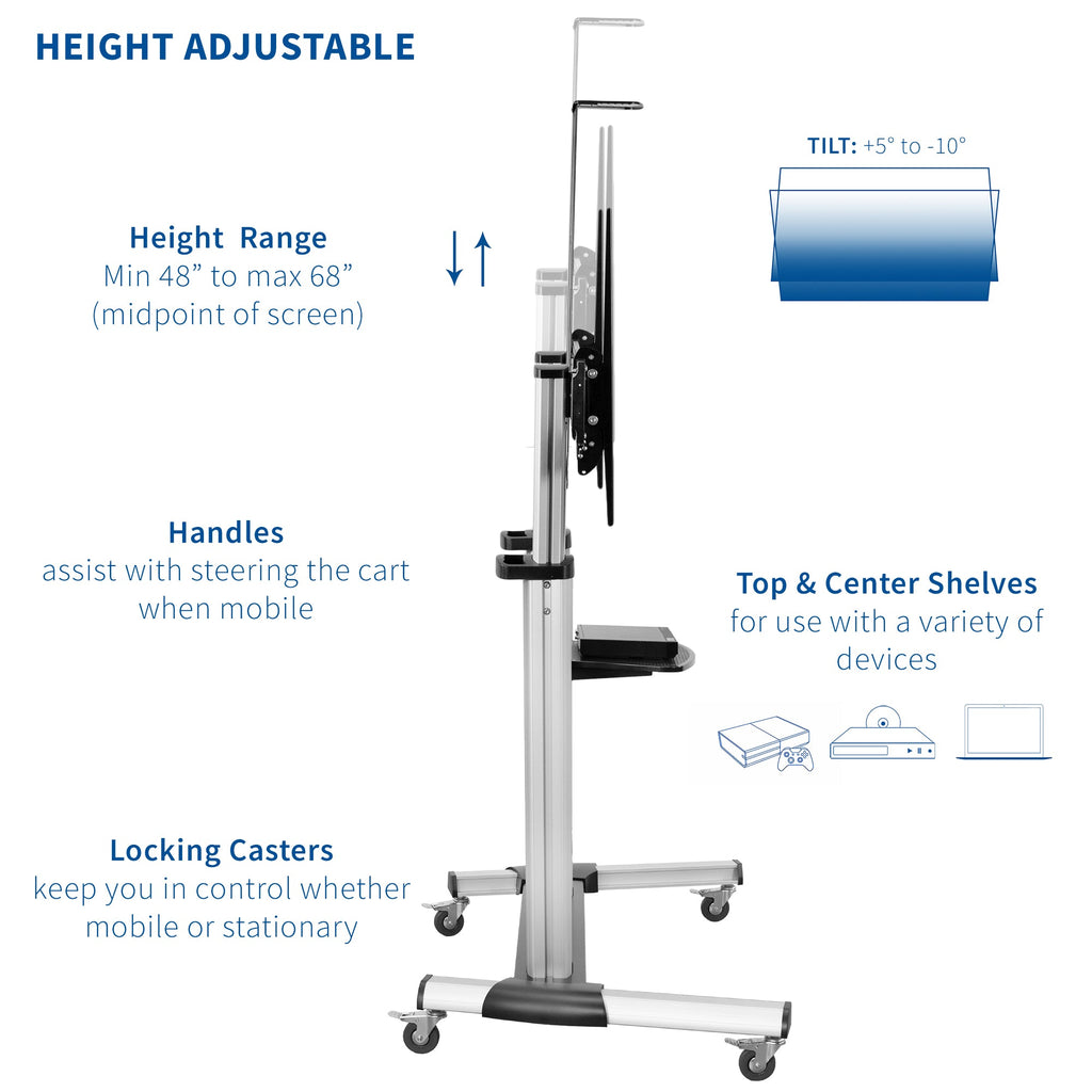 TV Cart for 32" to 100" Screens
