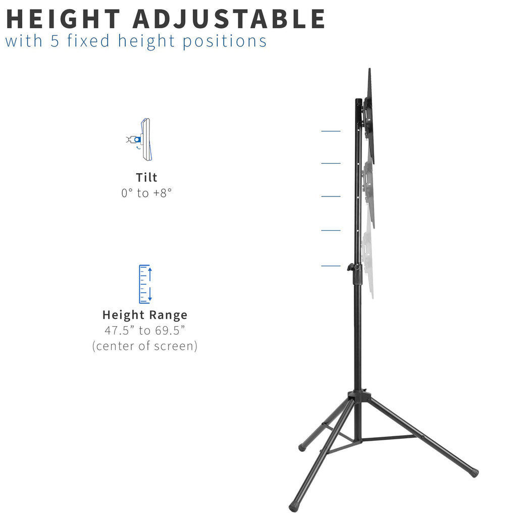 Portable Tripod TV Stand 35" to 75"