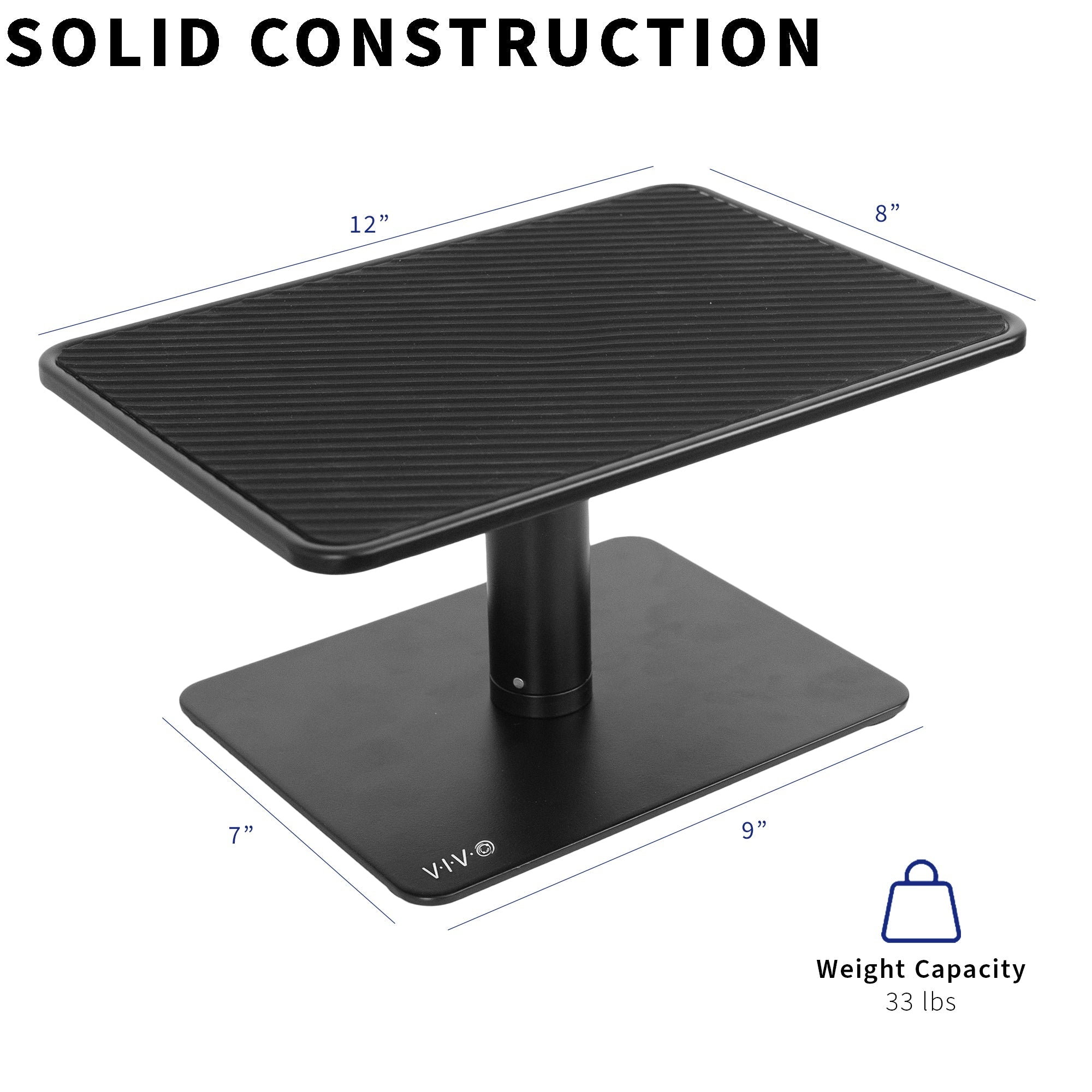 12" Aluminum Monitor Riser