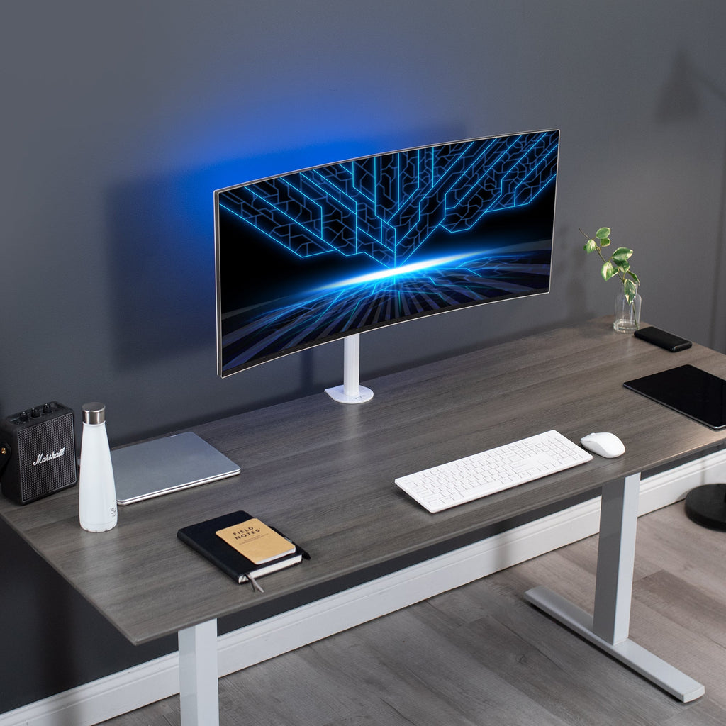 Single Monitor Desk Mount - Up to 38" Screens