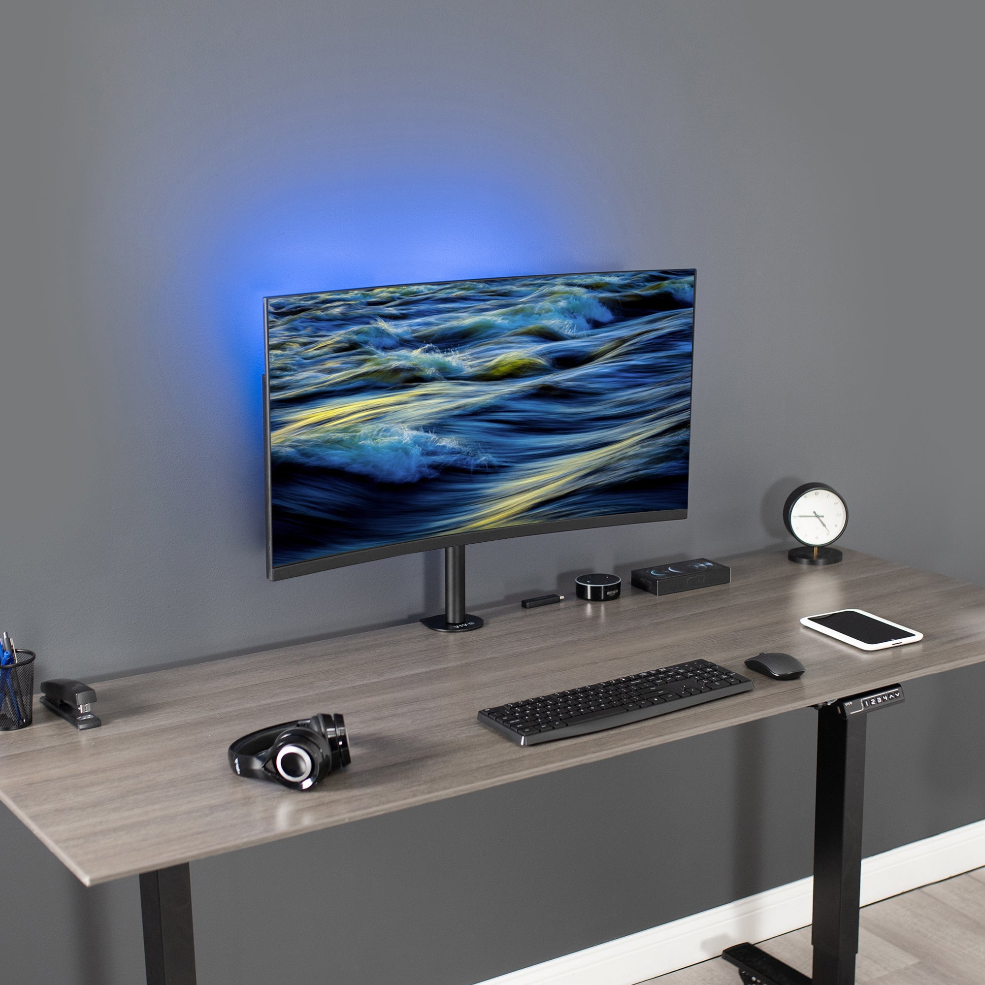 Single Monitor Desk Mount - Up to 38" Screens