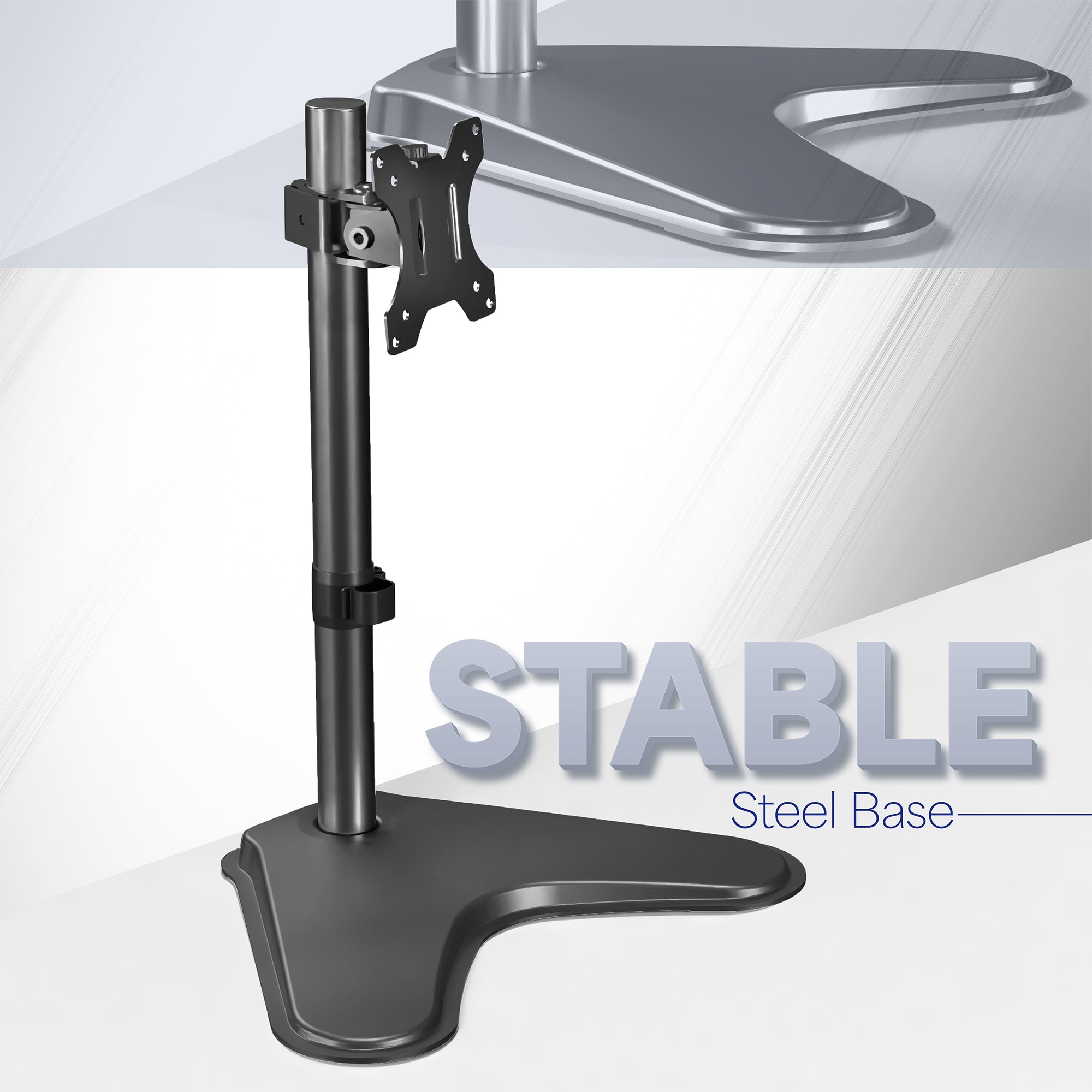 Single Monitor Desk Stand - Up to 38" Screens
