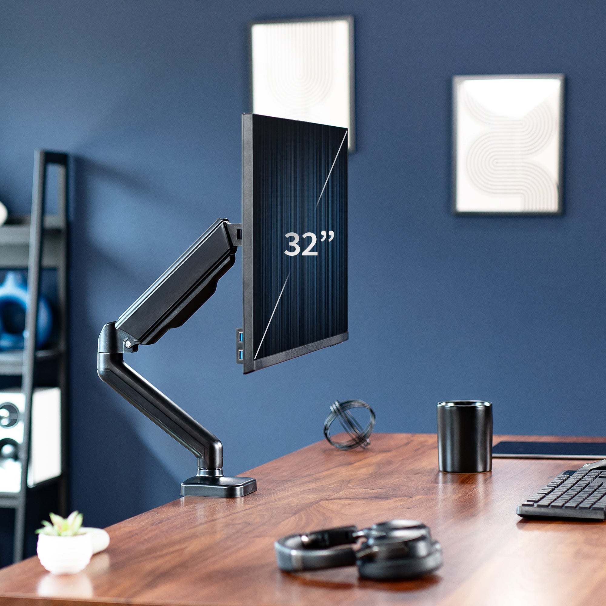 Mechanical Arm Single 17" to 32" Monitor Desk Mount