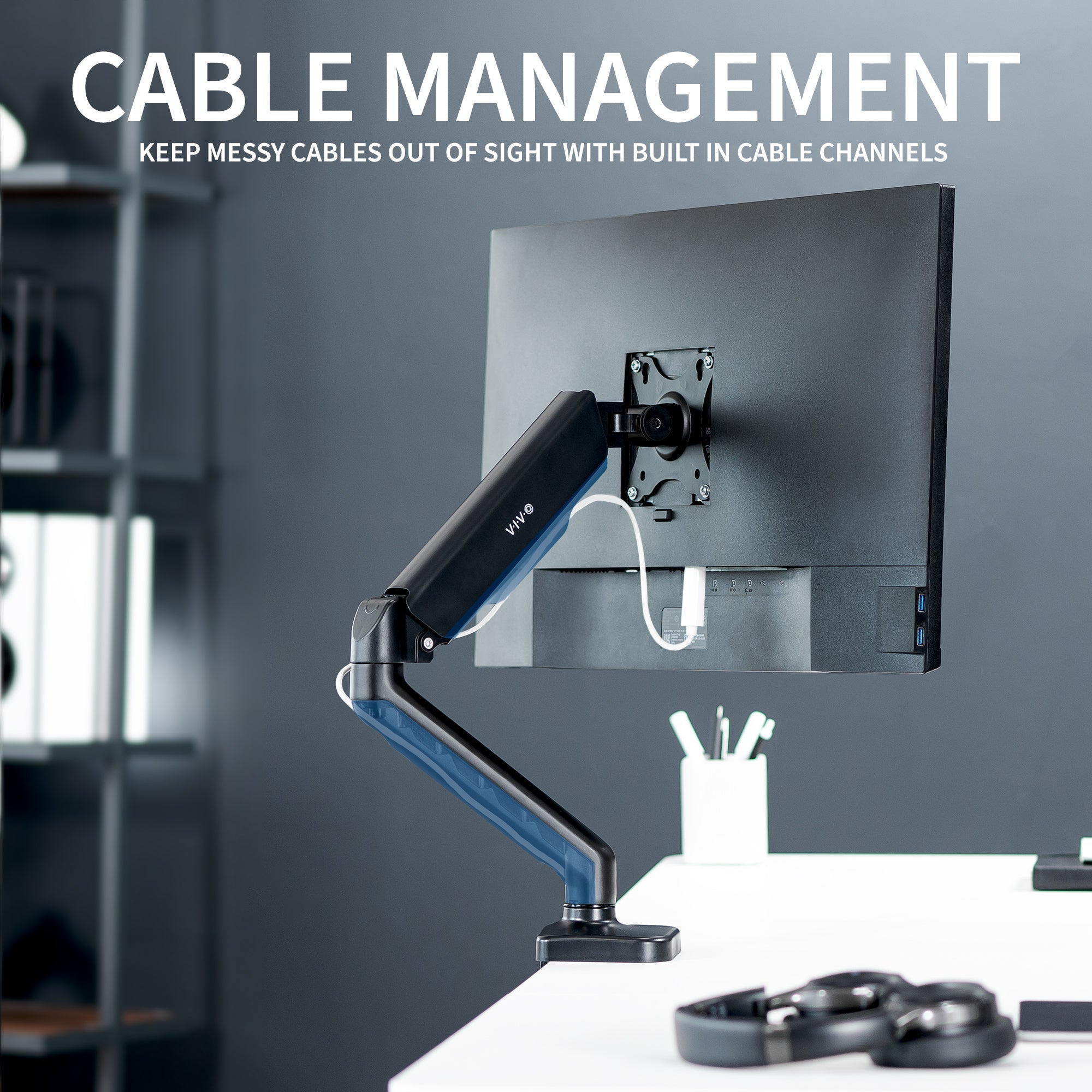 Mechanical Arm Single 17" to 32" Monitor Desk Mount