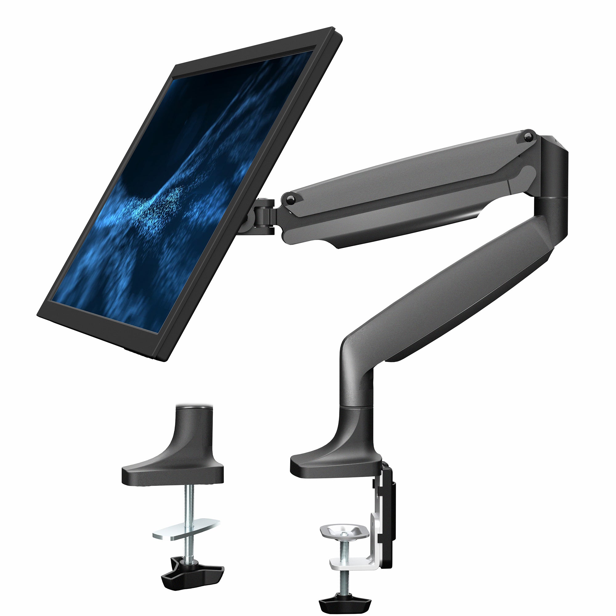 Pneumatic Arm Single 13” to 32" Monitor Desk Mount