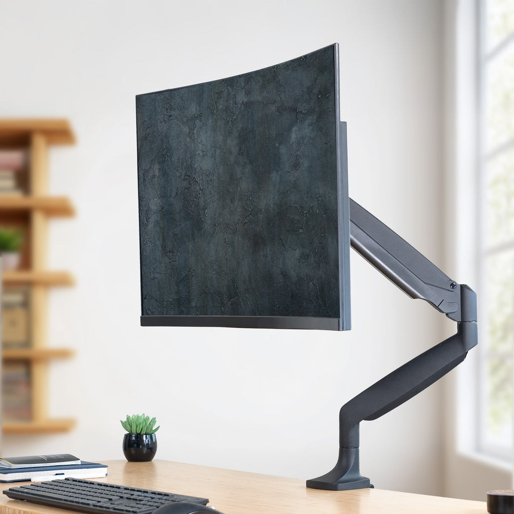 Pneumatic Arm Single 13” to 32" Monitor Desk Mount