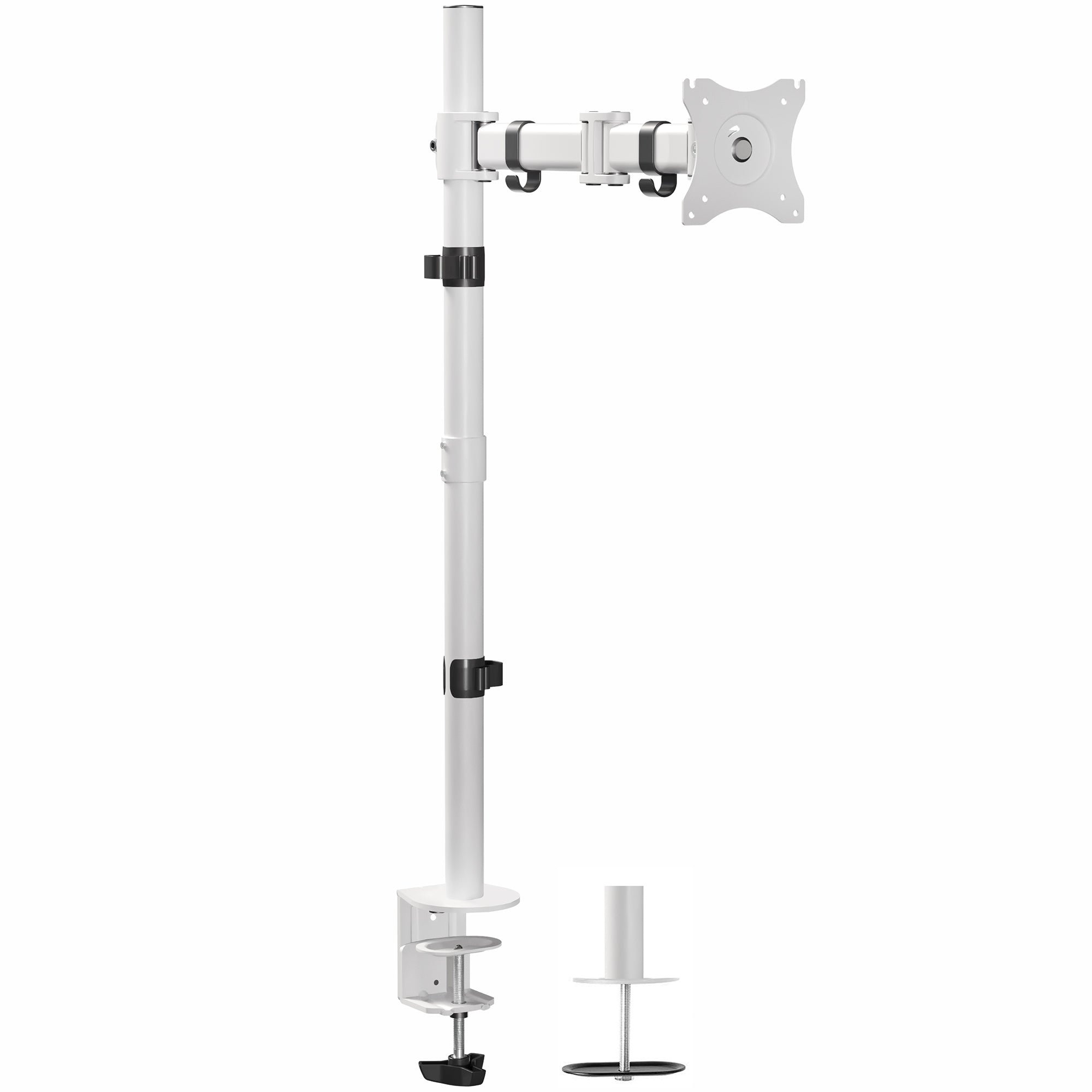 Single Monitor Extra Tall Desk Mount - Up to 38" Screens