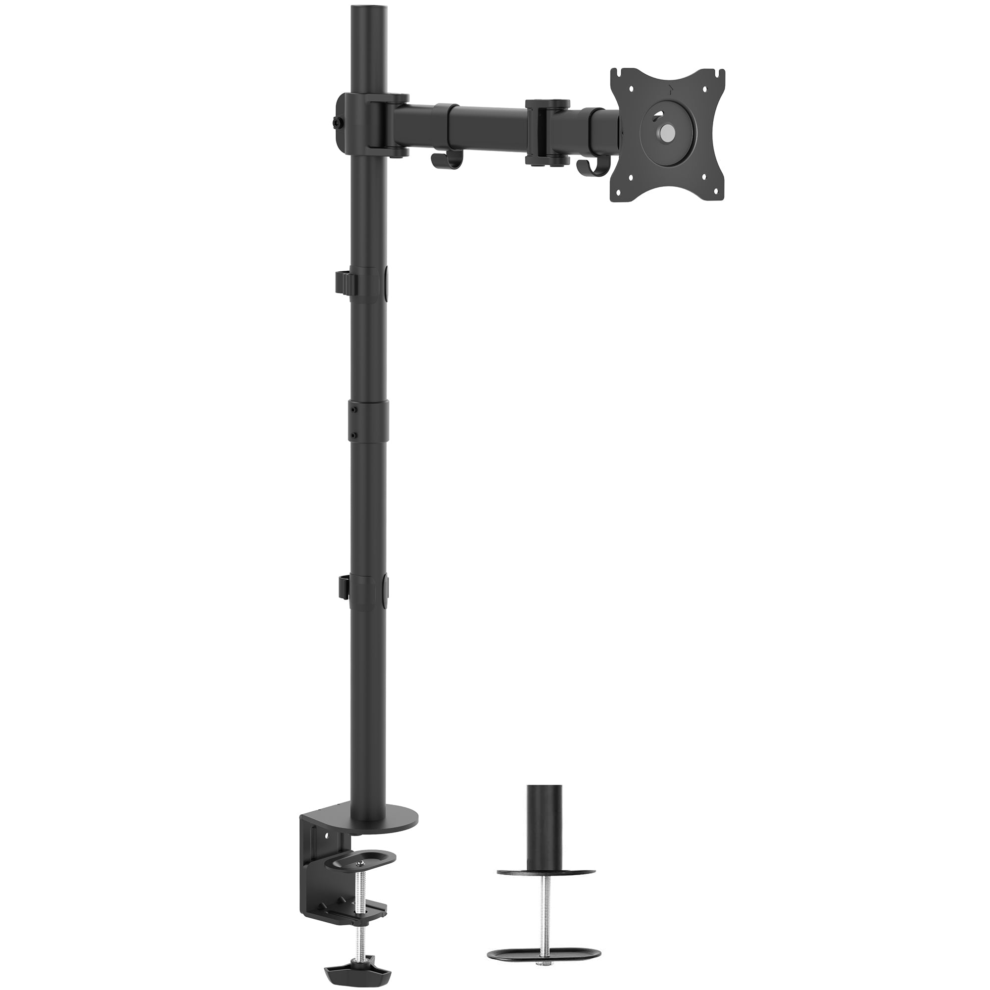 Single Monitor Extra Tall Desk Mount - Up to 38" Screens