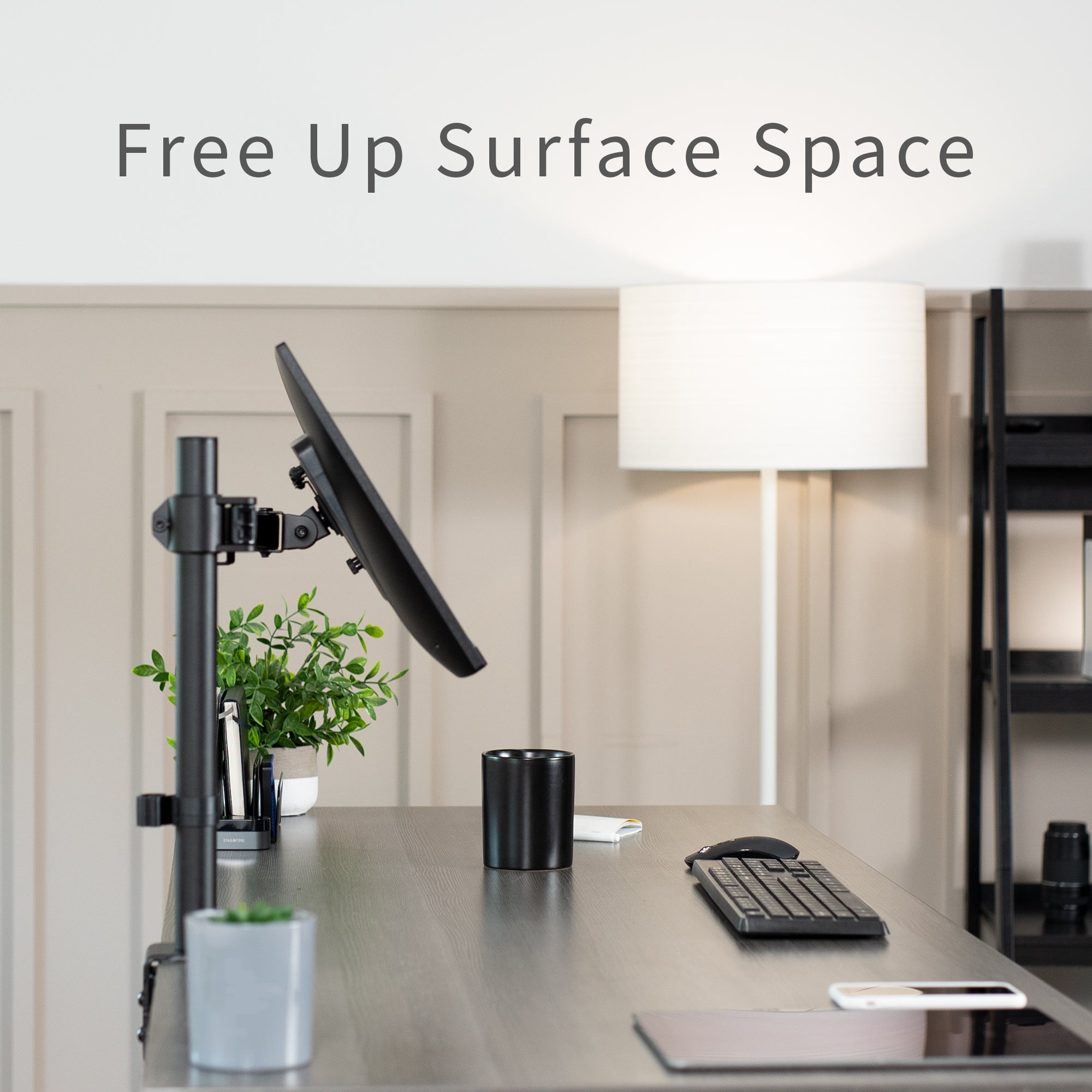Single Monitor Desk Mount - Up to 38" Screens