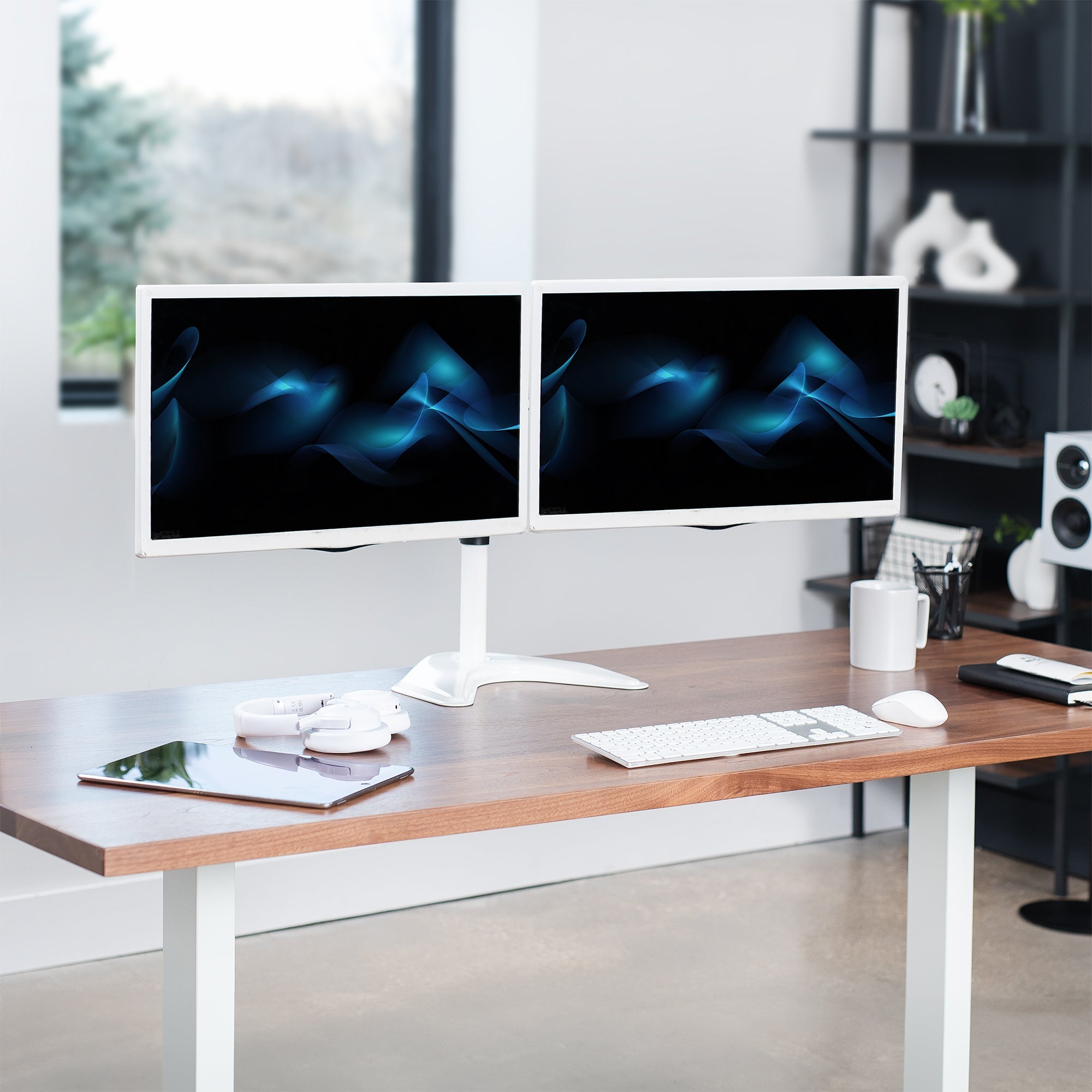 Dual Monitor Desk Stand - Up to 38" Screens