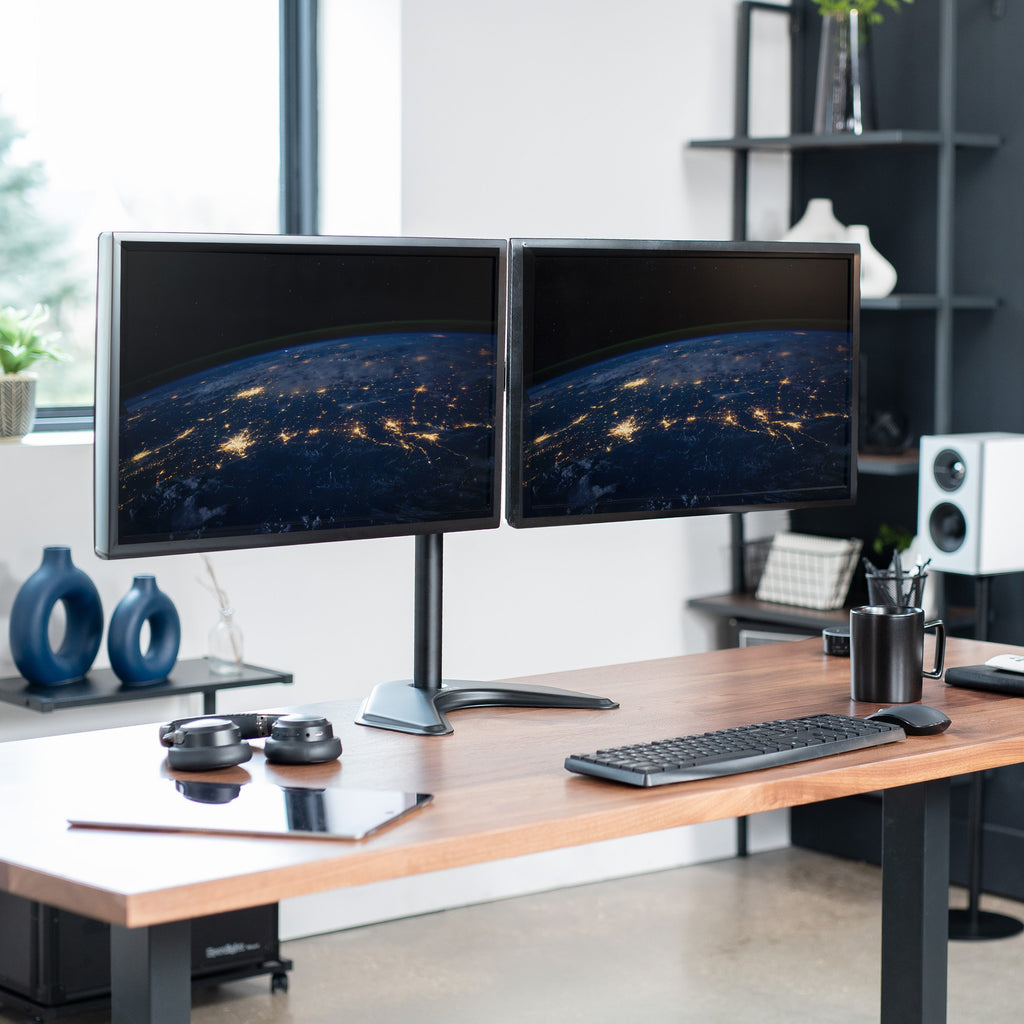 Dual Monitor Desk Stand - Up to 38" Screens