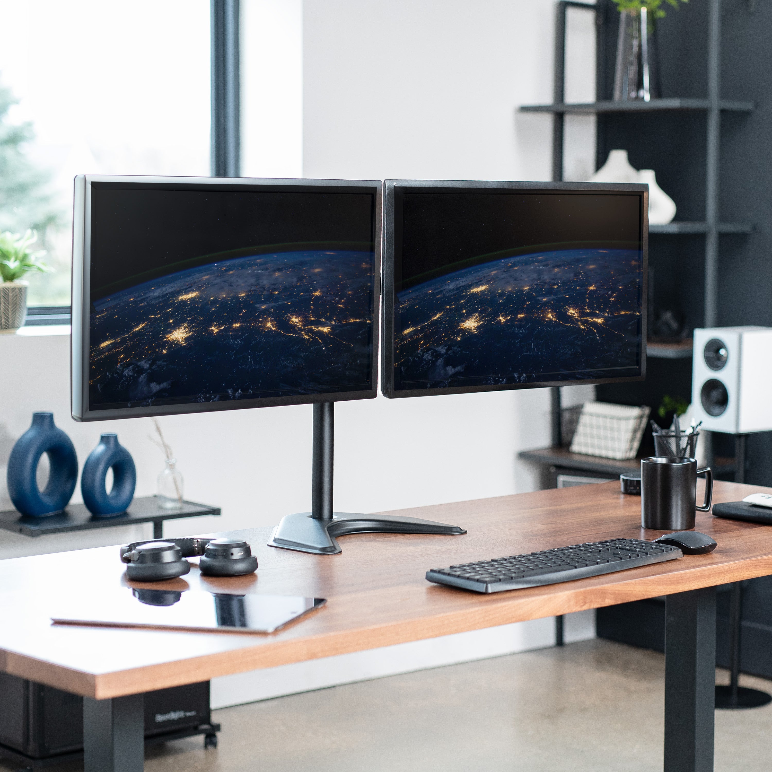 Dual Monitor Desk Stand - Up to 38" Screens