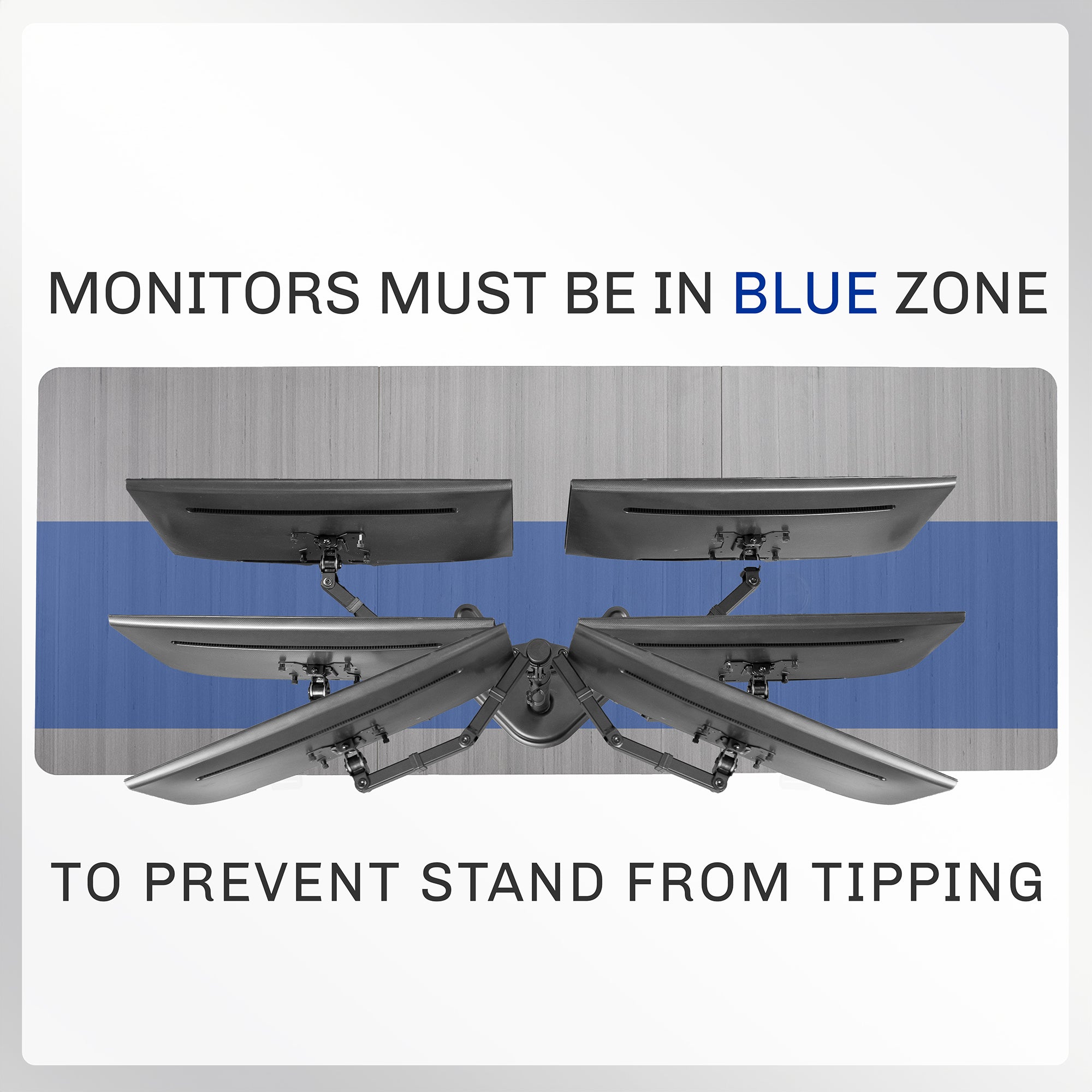 Dual Monitor Desk Stand - Up to 38" Screens