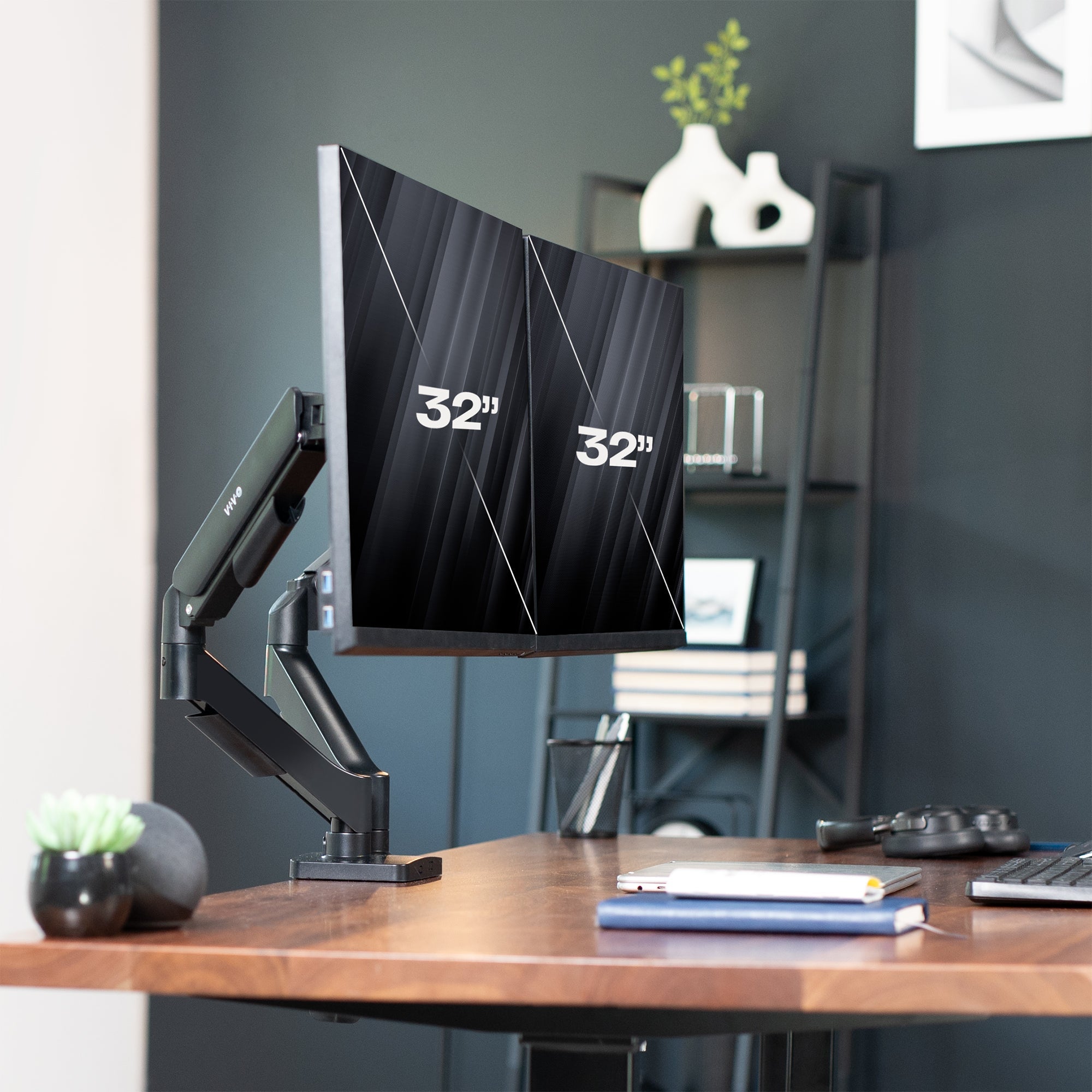 Mechanical Arm Dual 17" to 32" Monitor Desk Mount
