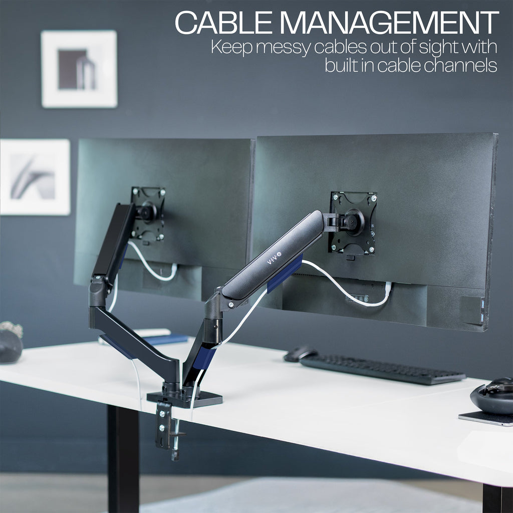 Mechanical Arm Dual 17" to 32" Monitor Desk Mount