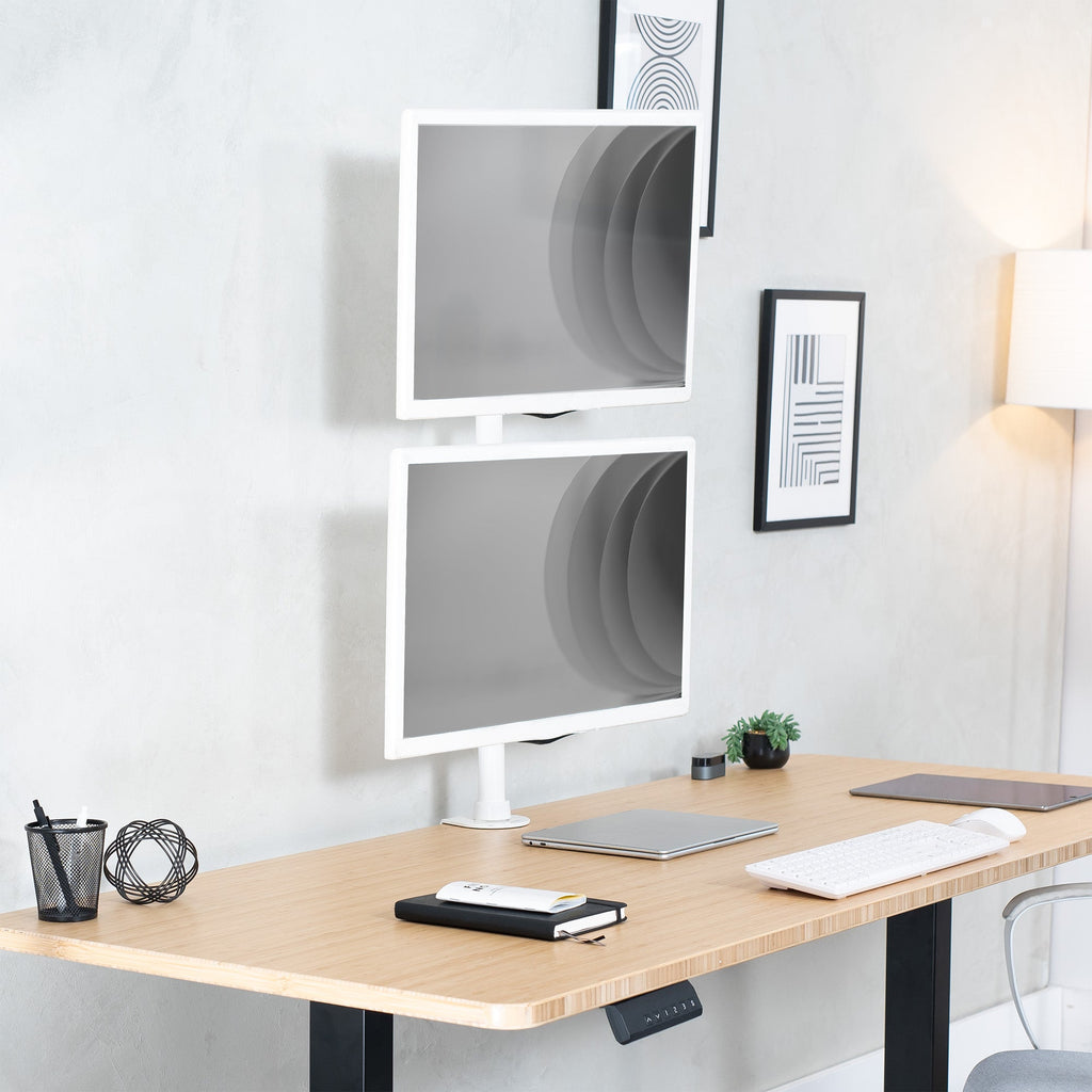 Vertical Dual 13” to 34" Monitor Desk Mount