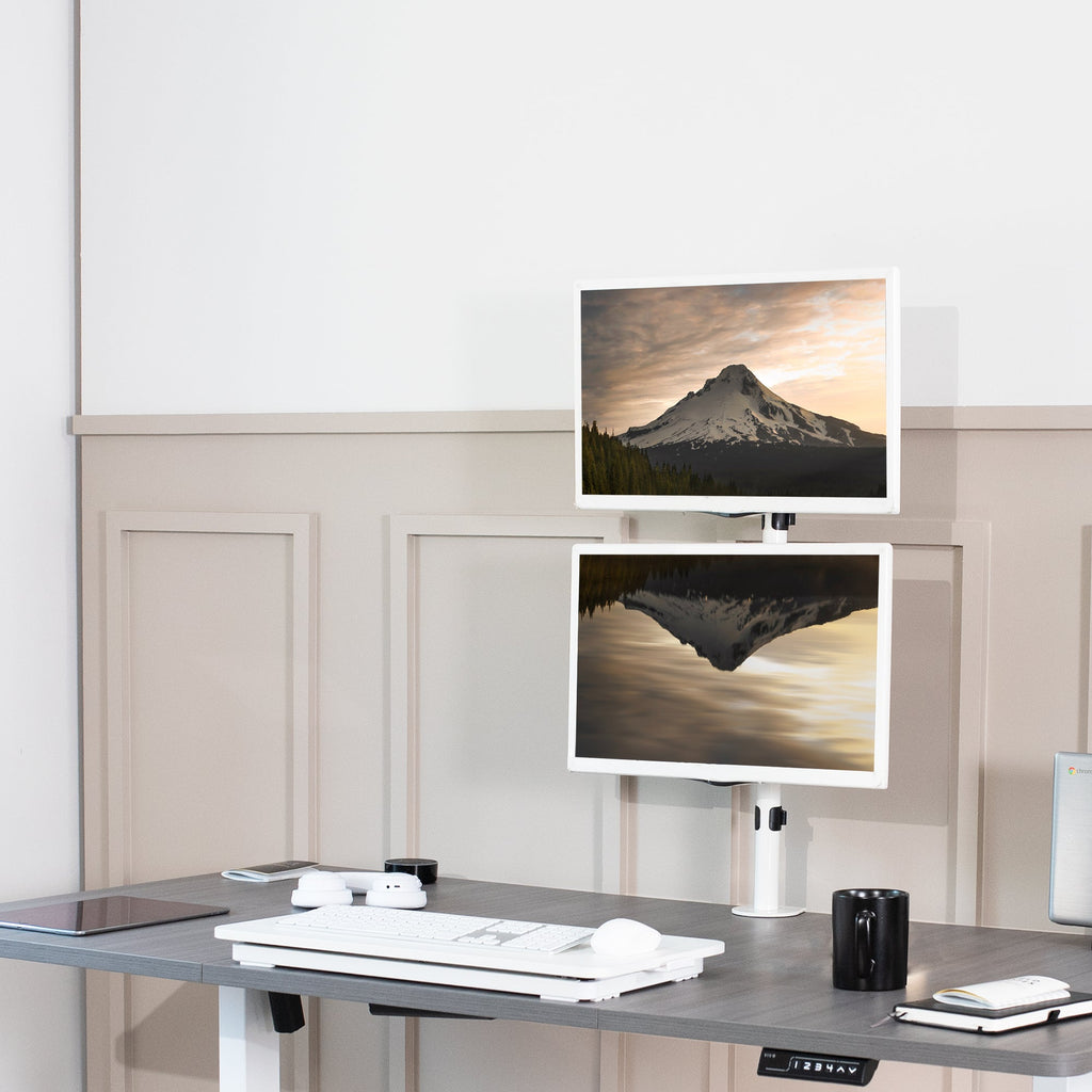 Dual Monitor Desk Mount - Up to 34" Screens