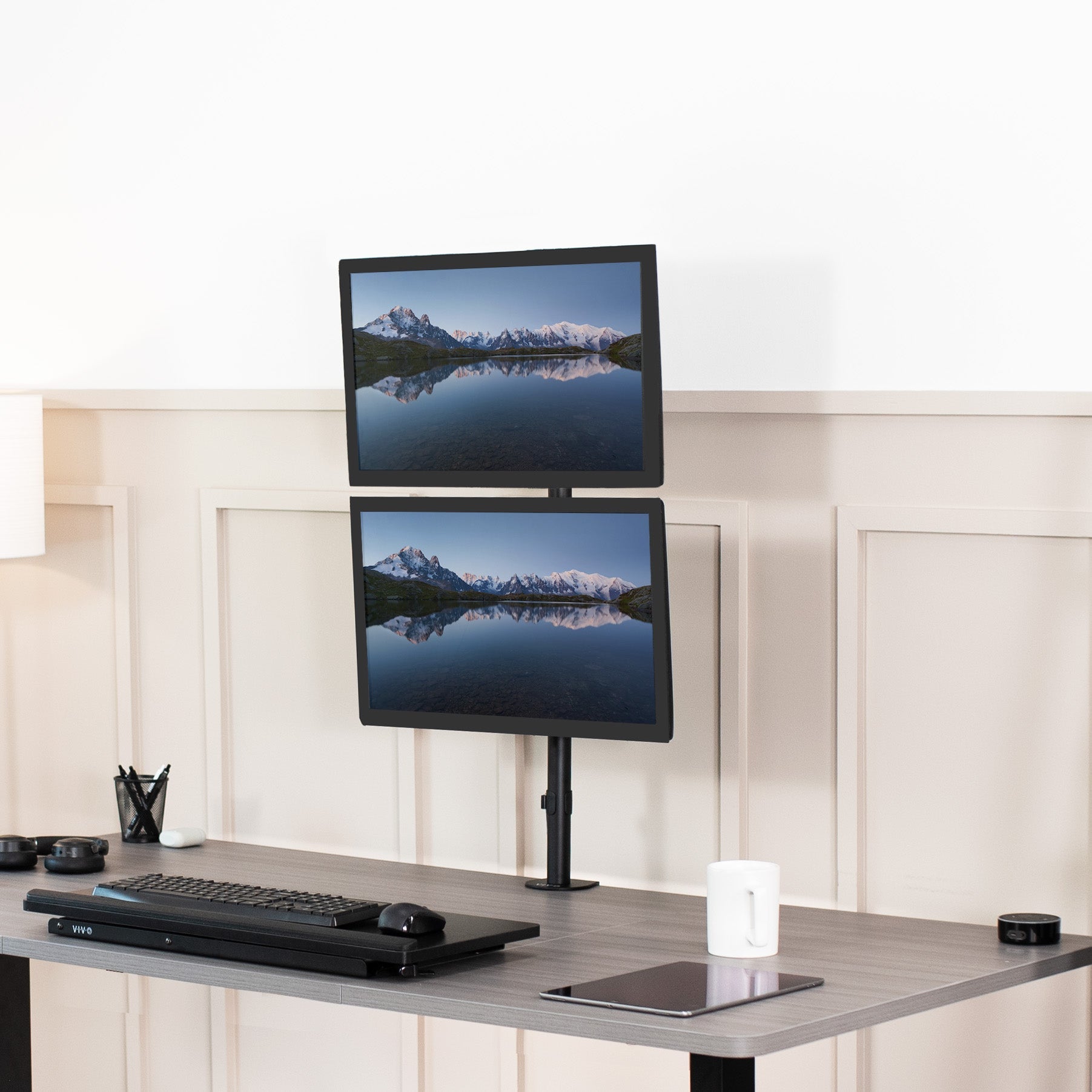 Dual Monitor Desk Mount - Up to 34" Screens