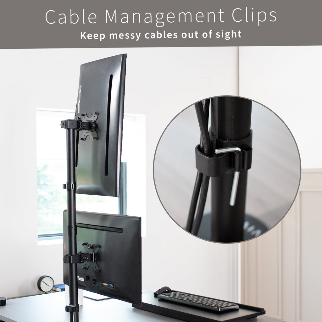 Dual Monitor Desk Mount - Up to 34" Screens