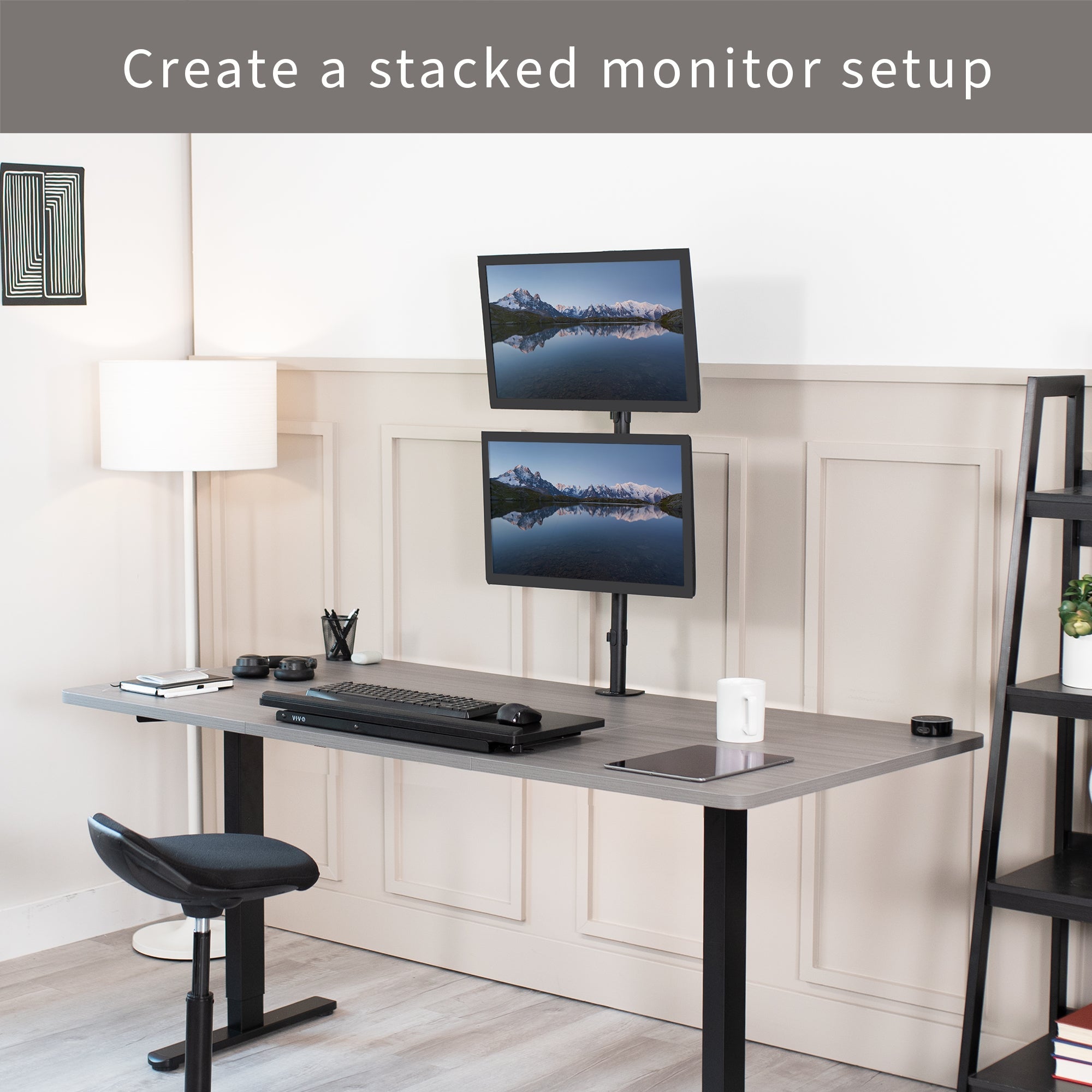 Dual Monitor Desk Mount - Up to 34" Screens