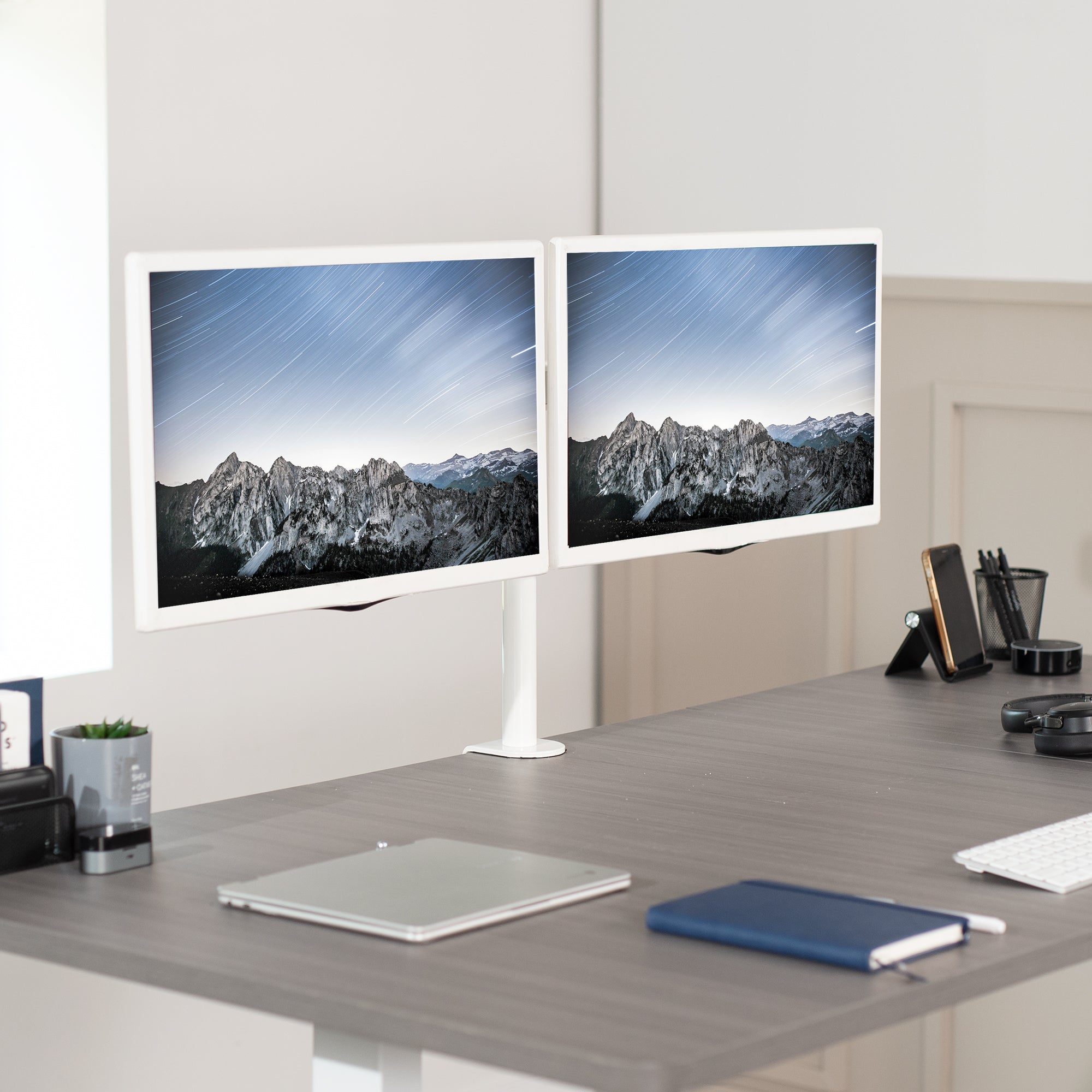 VIVO Dual Monitor Desk Mount Adjustable Stand