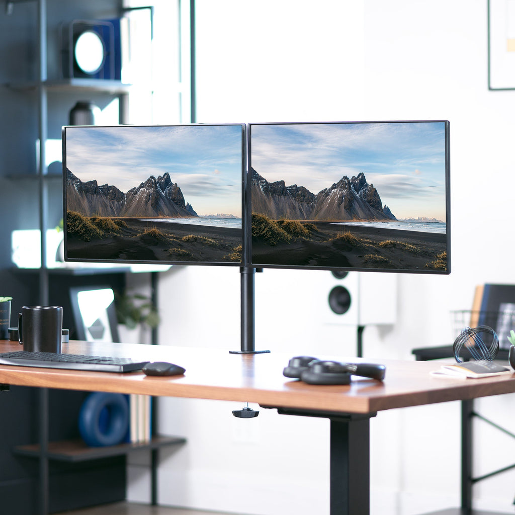 VIVO Dual Monitor Desk Mount Adjustable Stand