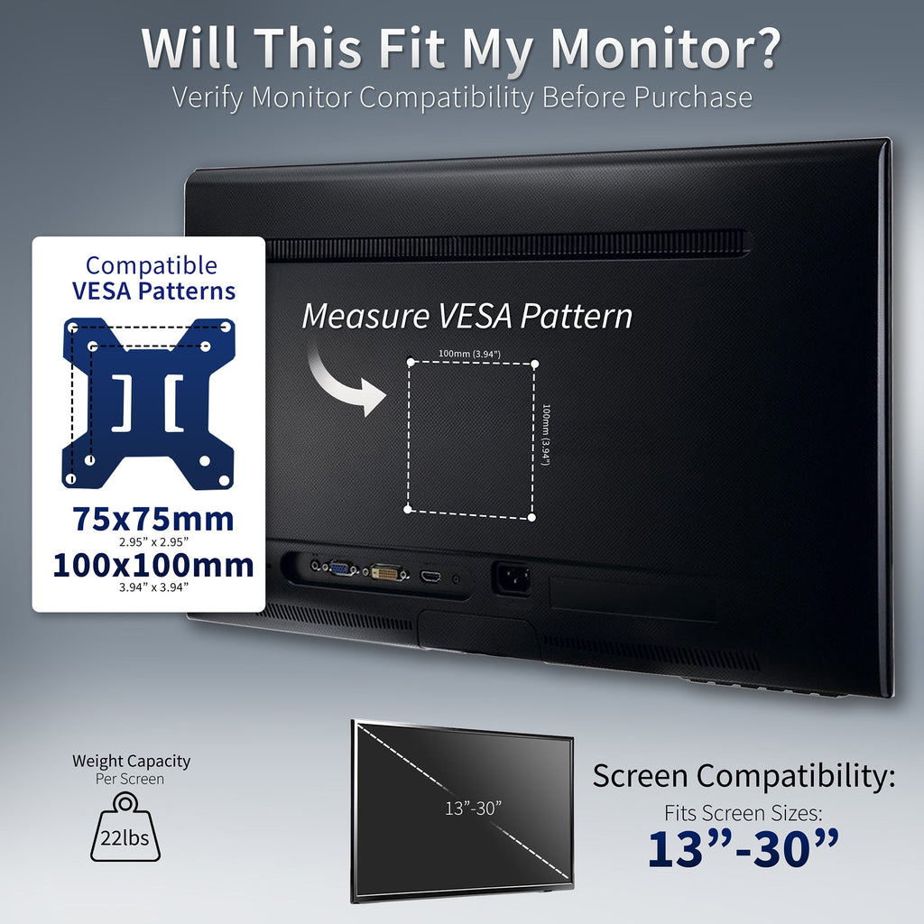 VIVO Dual Monitor Desk Mount Adjustable Stand