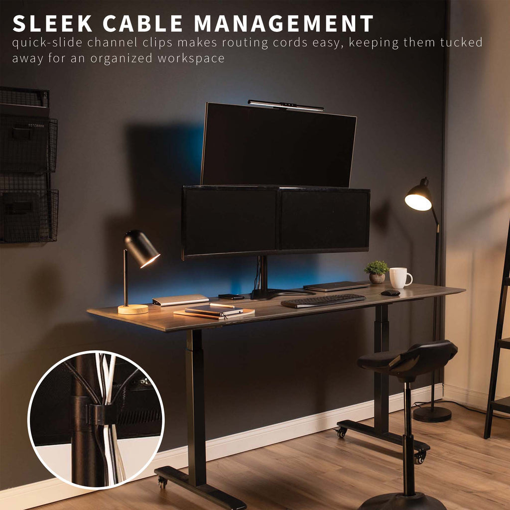 Triple 13” to 30” Monitor Desk Stand
