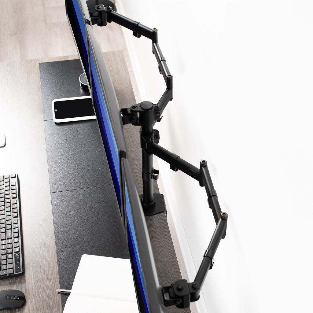Triple 13" to 24" Monitor Desk Mount
