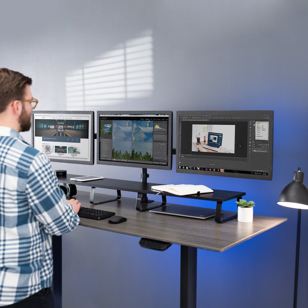 Triple 13" to 24" Monitor Desk Mount