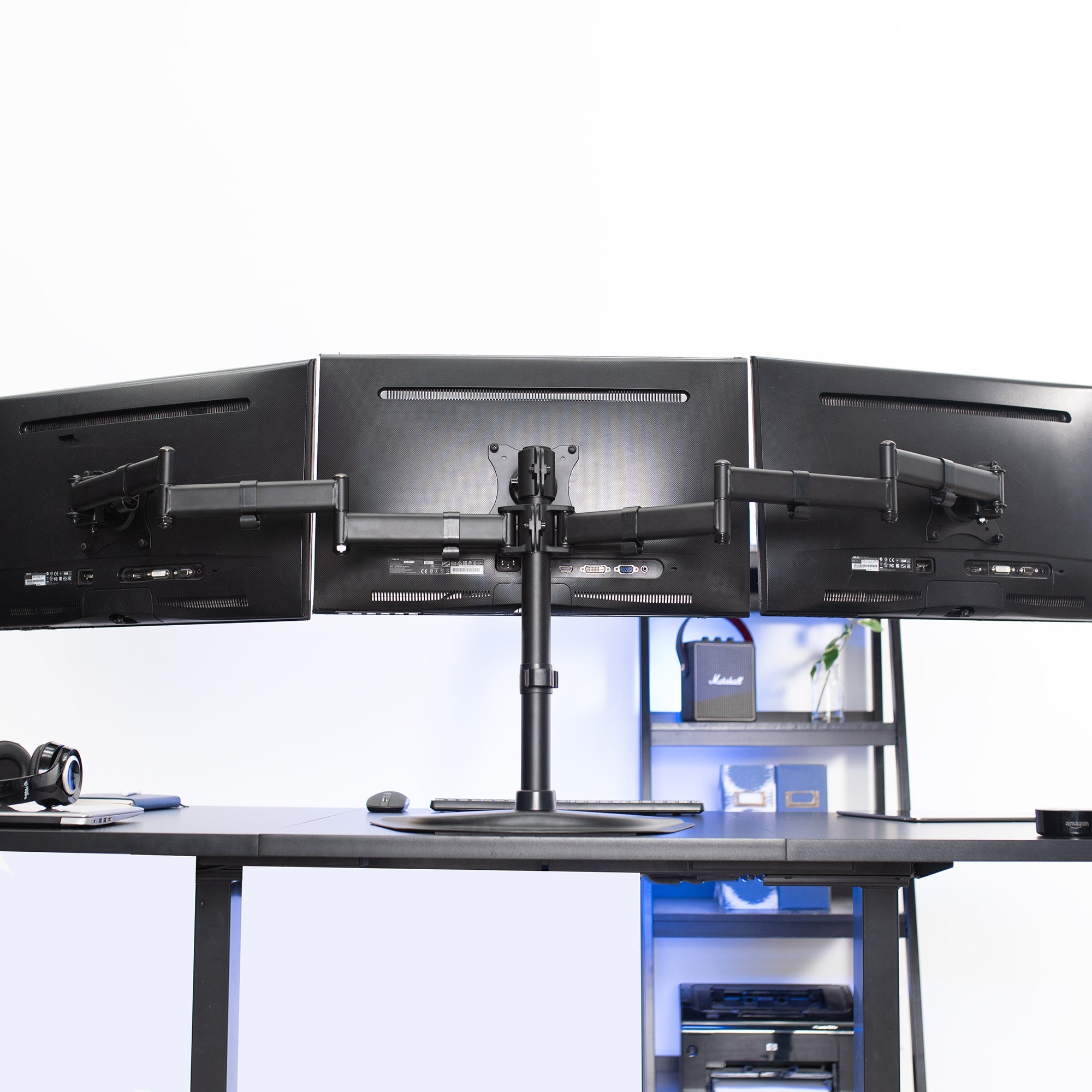 Triple 13” to 24” Monitor Desk Stand
