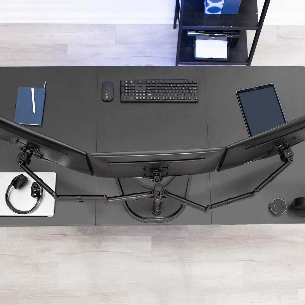 Triple 13” to 24” Monitor Desk Stand