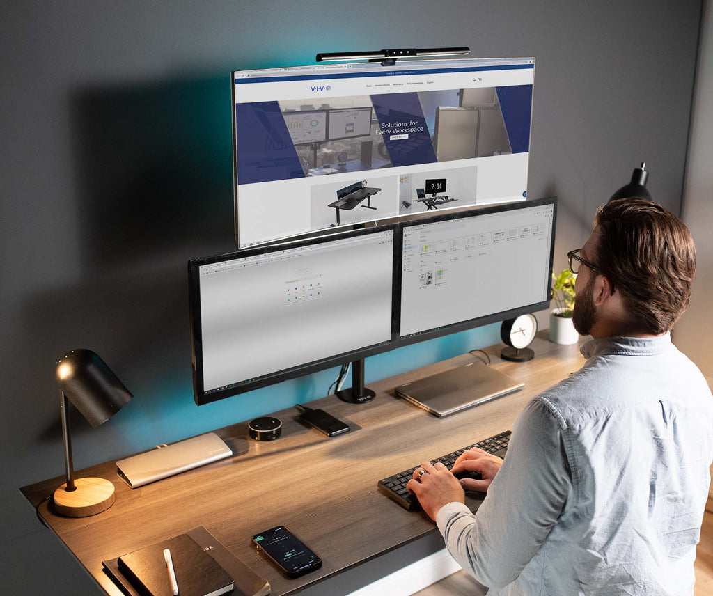 Triple 13” to 30” Monitor Desk Mount