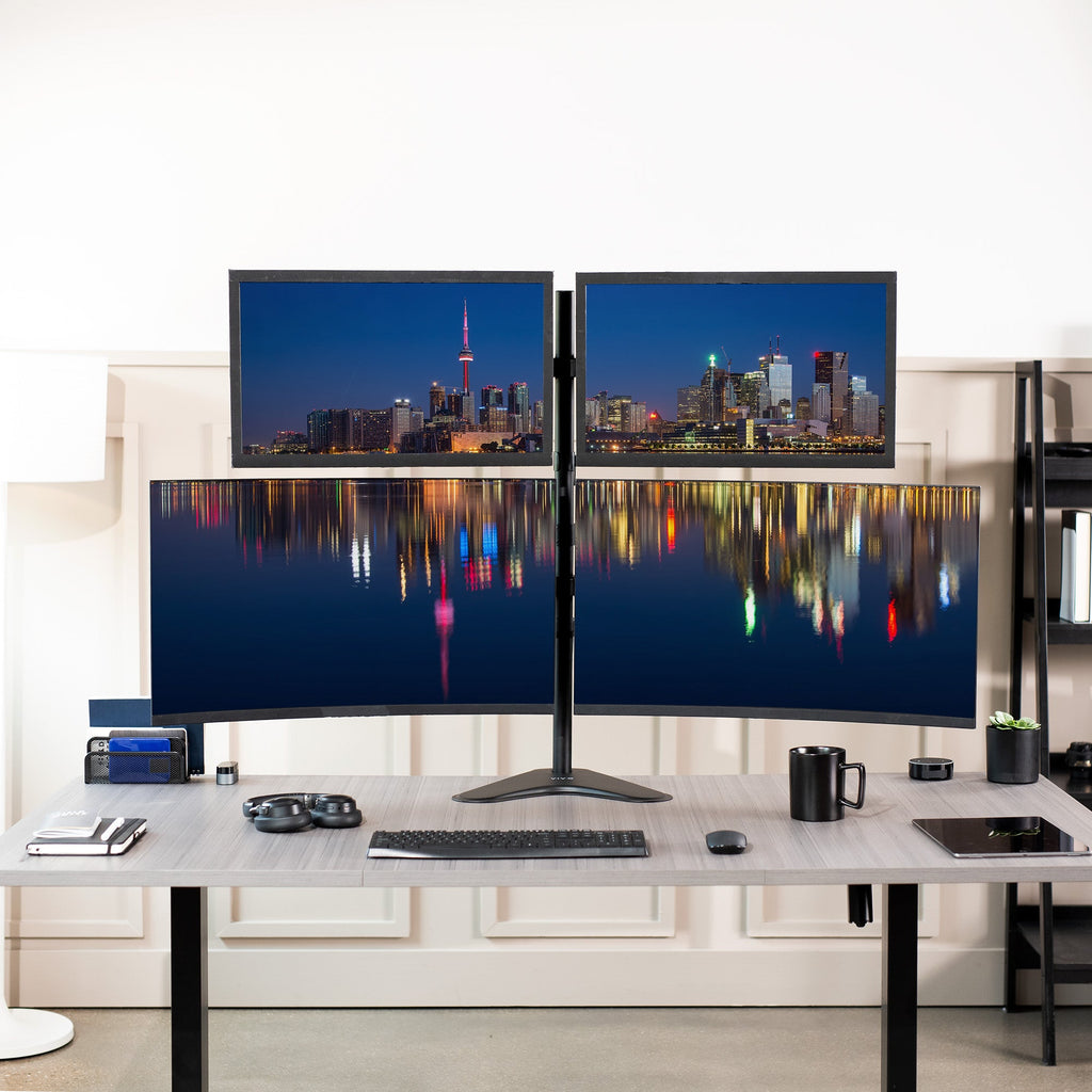Quad 13” to 30" Monitor Desk Stand